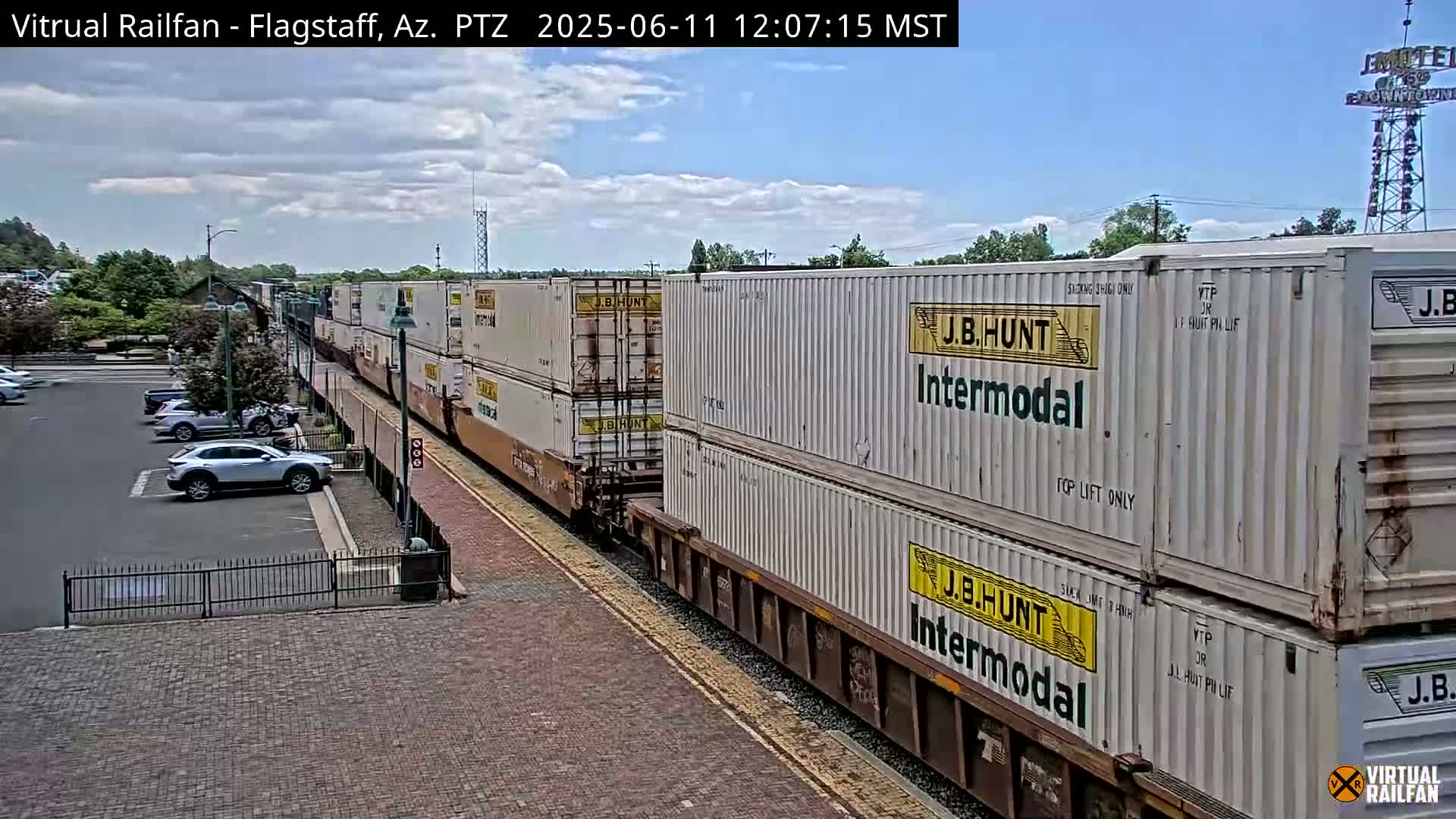 Flagstaff Amtrak Railroad Live Cam - Flagstaff, Coconino, Arizona, USA