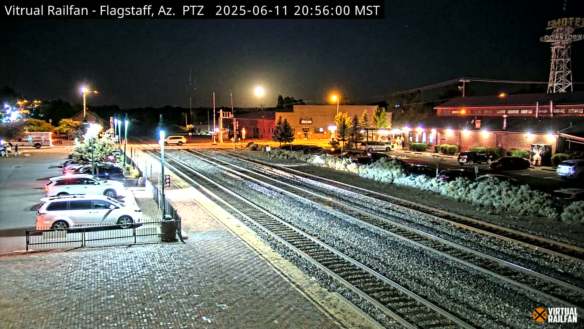 Flagstaff Amtrak Railroad Live Cam - Flagstaff, Coconino, Arizona, USA