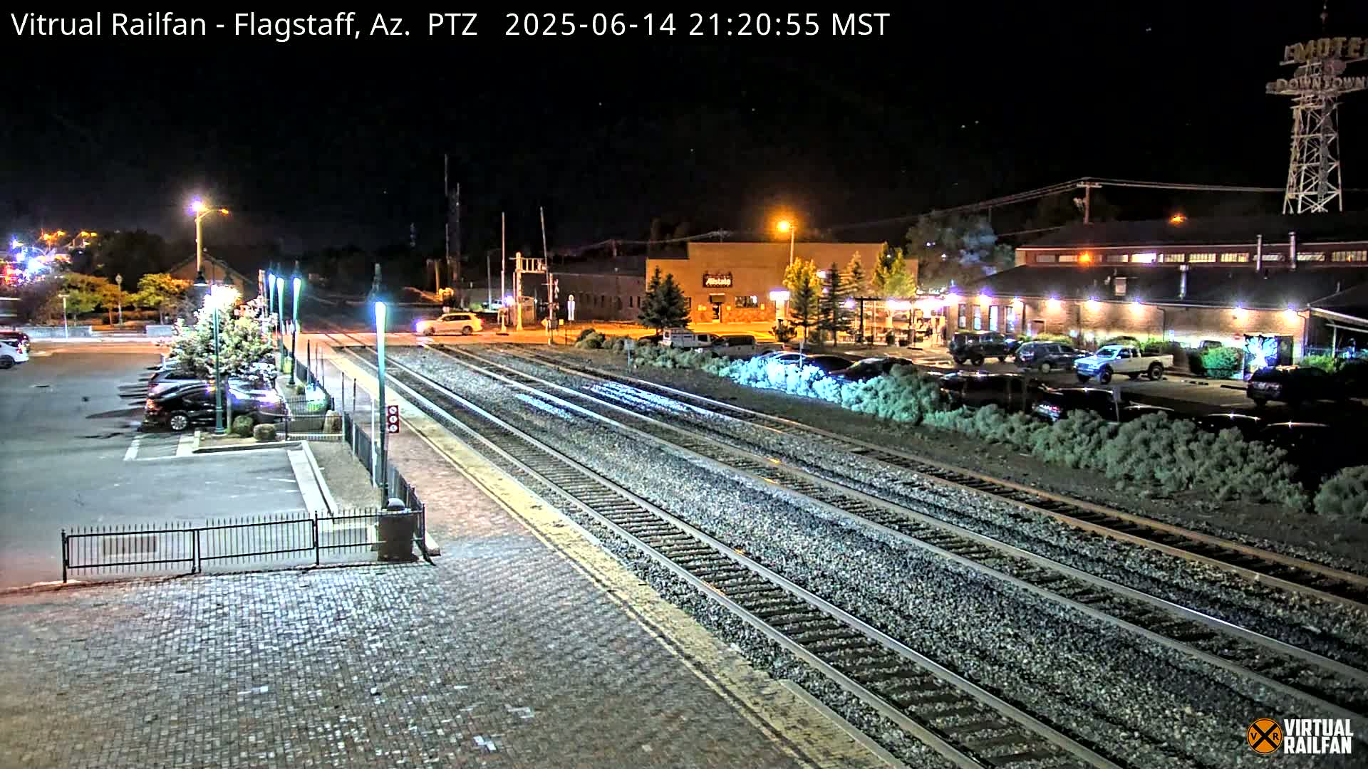 Flagstaff Amtrak Railroad Live Cam - Flagstaff, Coconino, Arizona, USA