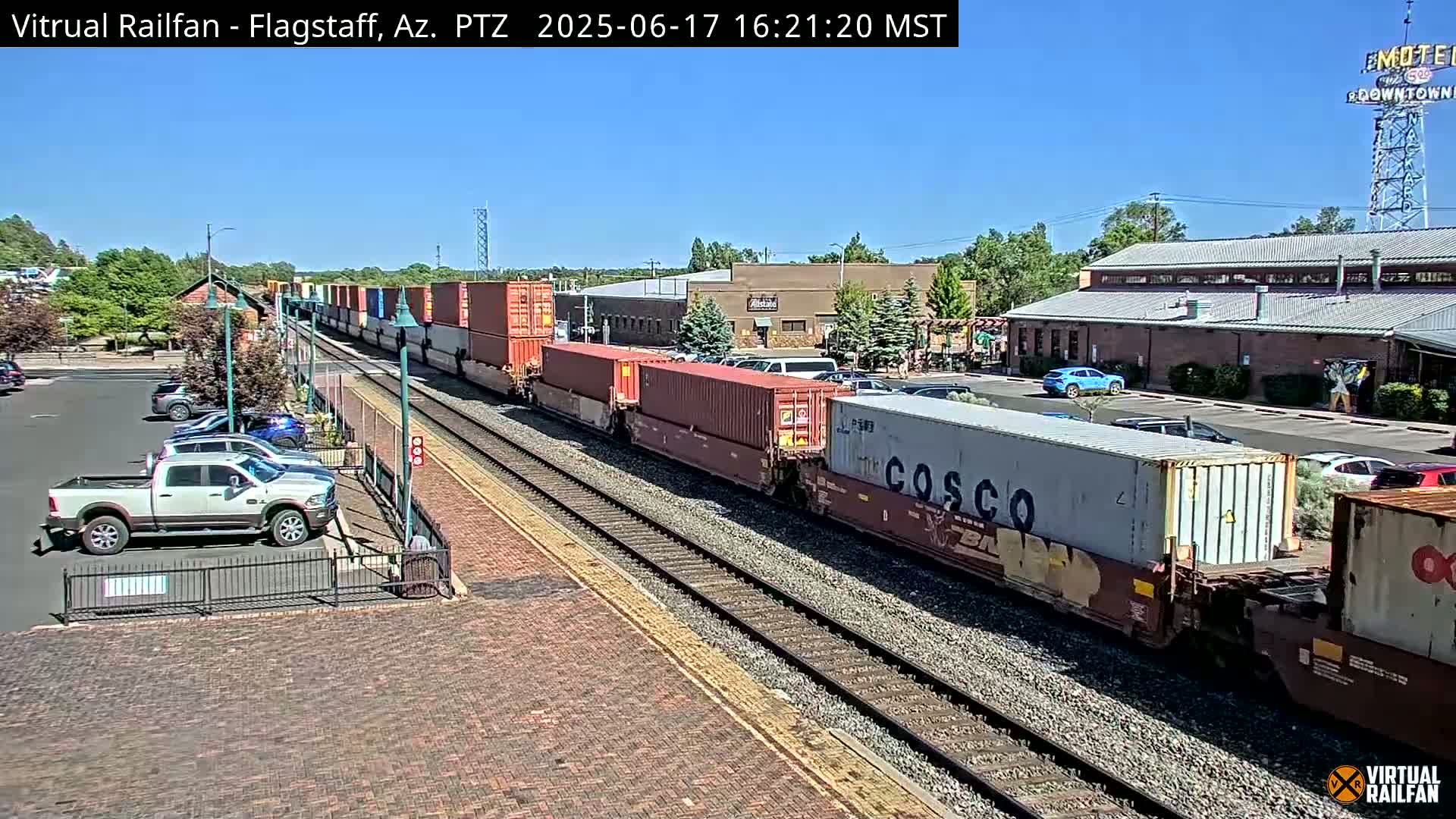 Flagstaff Amtrak Railroad Live Cam - Flagstaff, Coconino, Arizona, USA