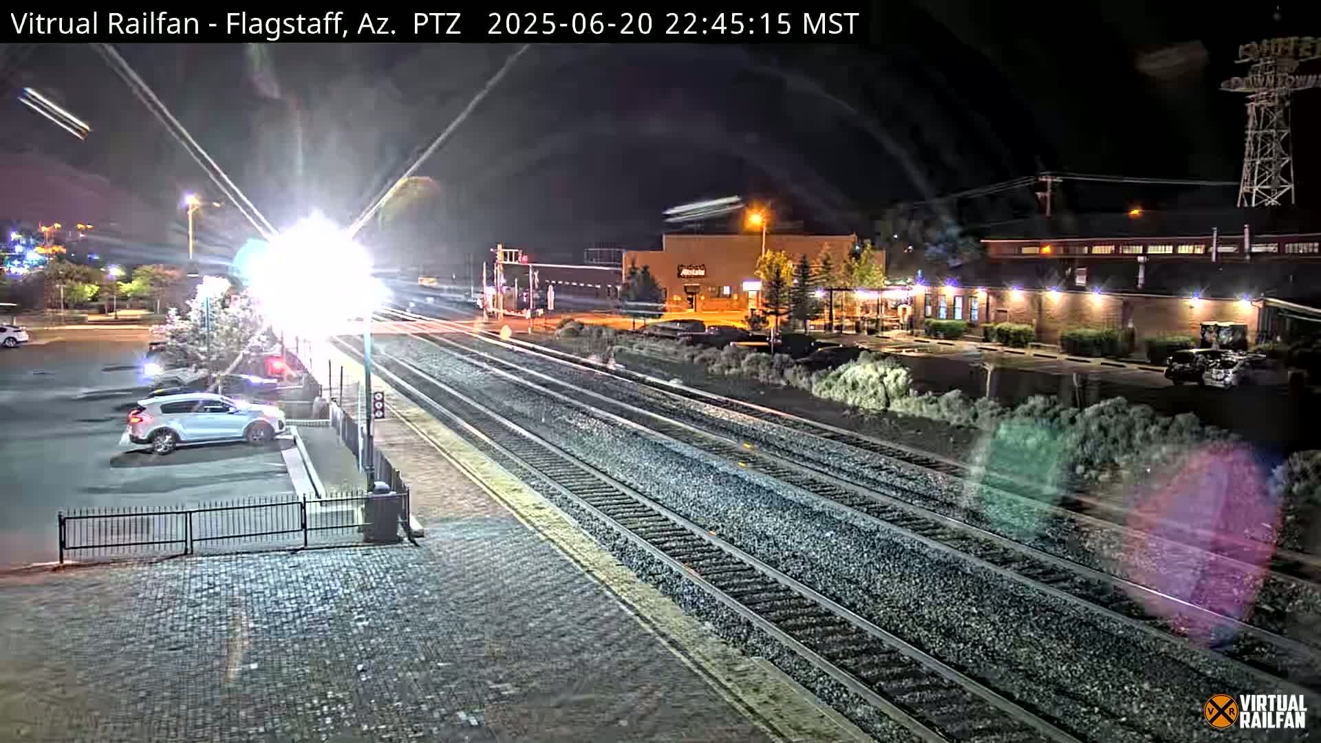 Flagstaff Amtrak Railroad Live Cam - Flagstaff, Coconino, Arizona, USA