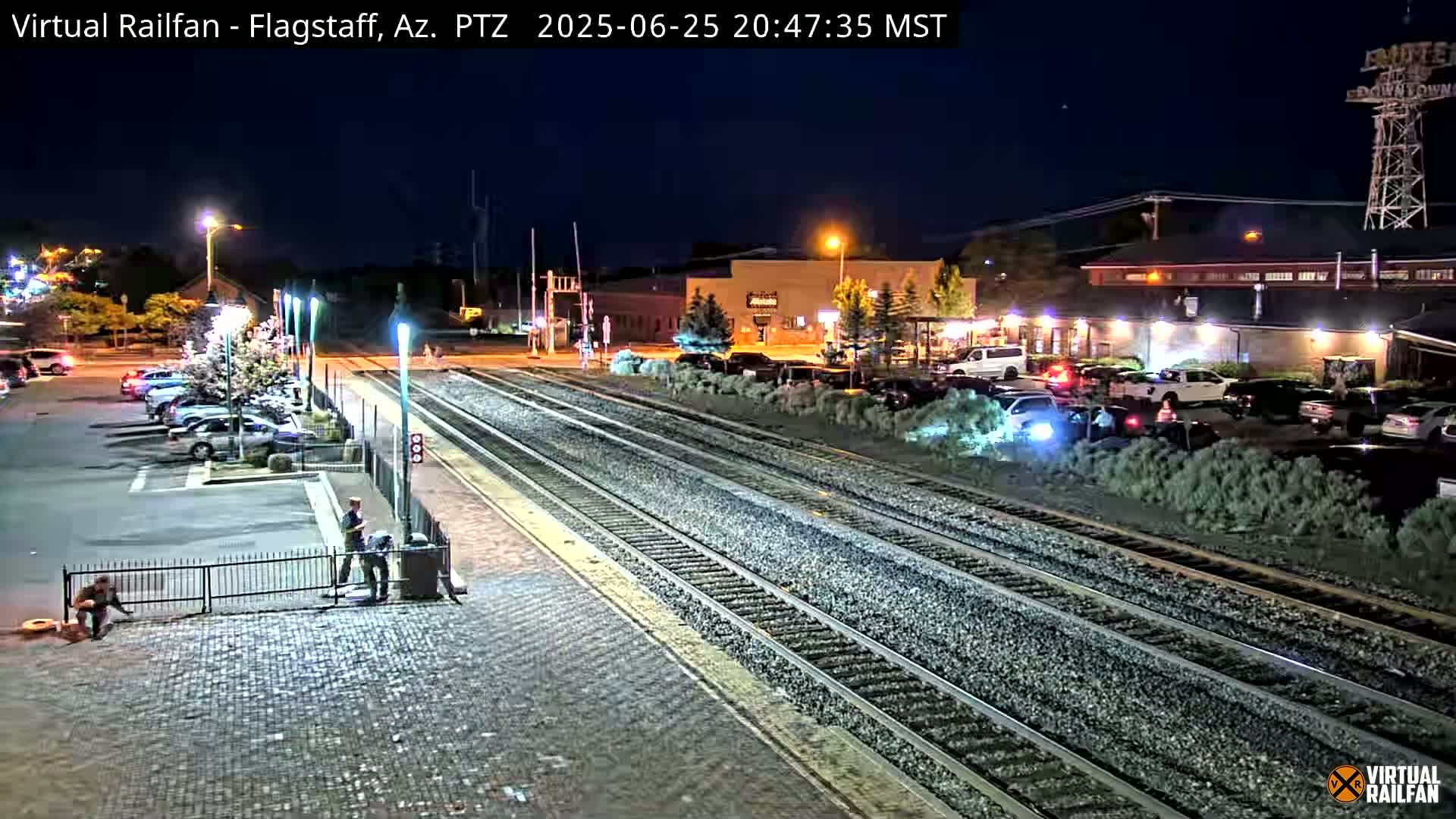 Flagstaff Amtrak Railroad Live Cam - Flagstaff, Coconino, Arizona, USA