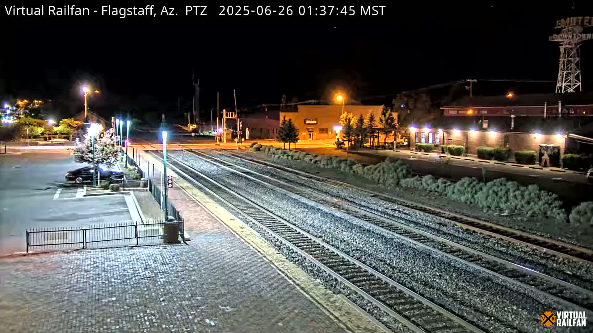 Flagstaff Amtrak Railroad Live Cam - Flagstaff, Coconino, Arizona, USA