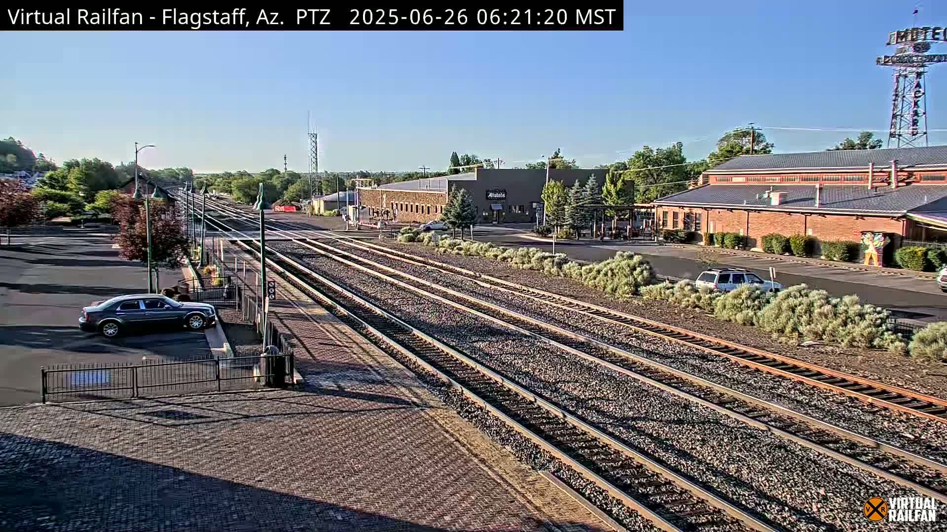 Flagstaff Amtrak Railroad Live Cam - Flagstaff, Coconino, Arizona, USA