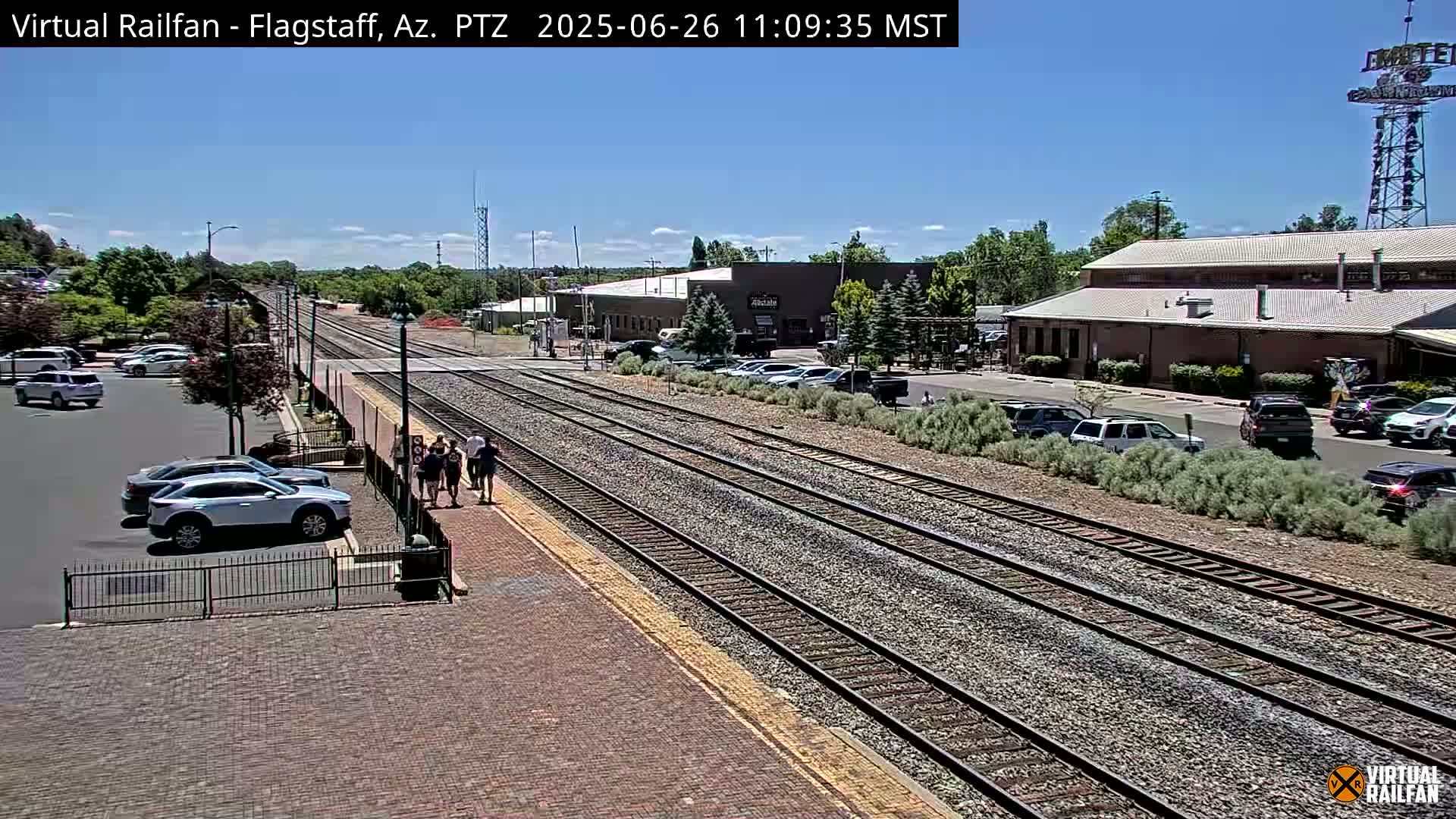 Flagstaff Amtrak Railroad Live Cam - Flagstaff, Coconino, Arizona, USA
