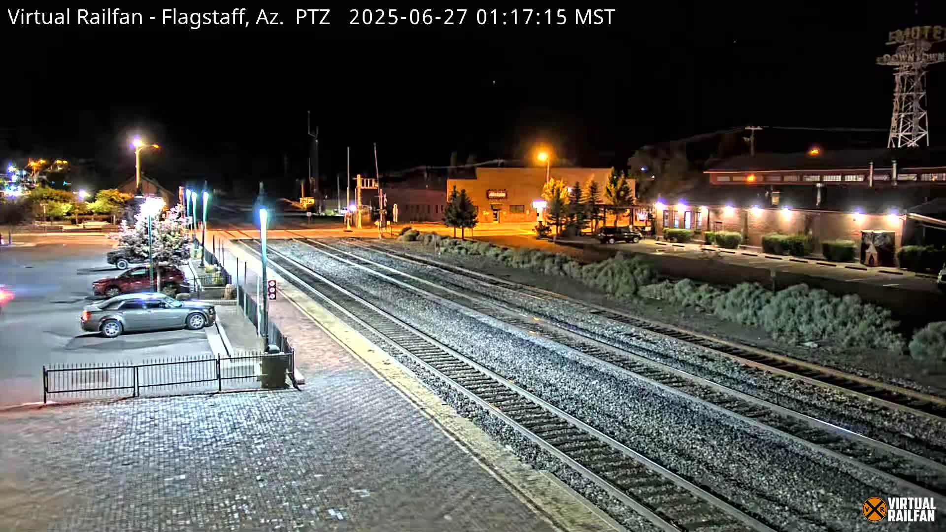 Flagstaff Amtrak Railroad Live Cam - Flagstaff, Coconino, Arizona, USA