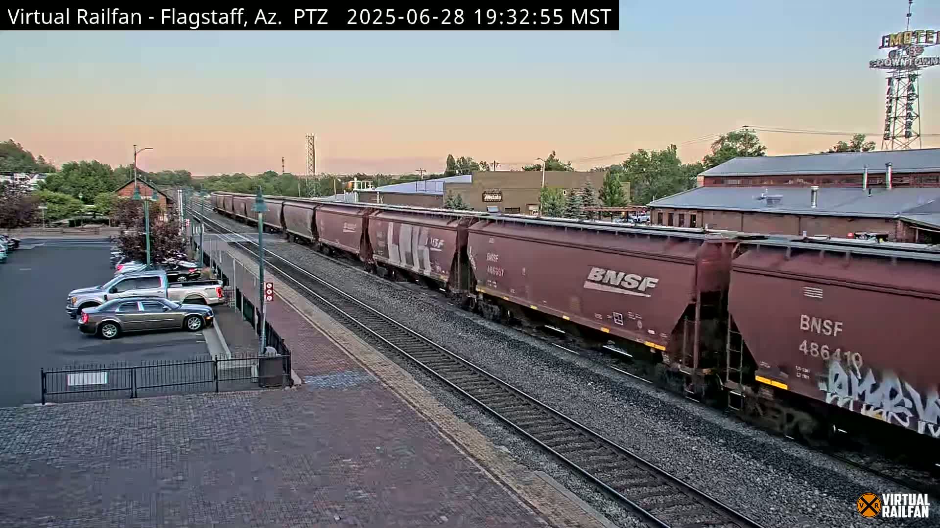 Flagstaff Amtrak Railroad Live Cam - Flagstaff, Coconino, Arizona, USA