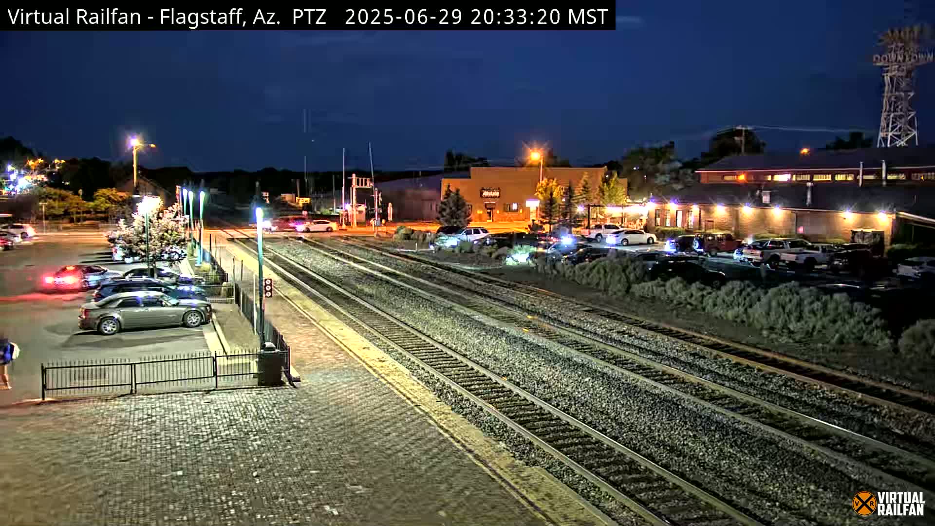 Flagstaff Amtrak Railroad Live Cam - Flagstaff, Coconino, Arizona, USA