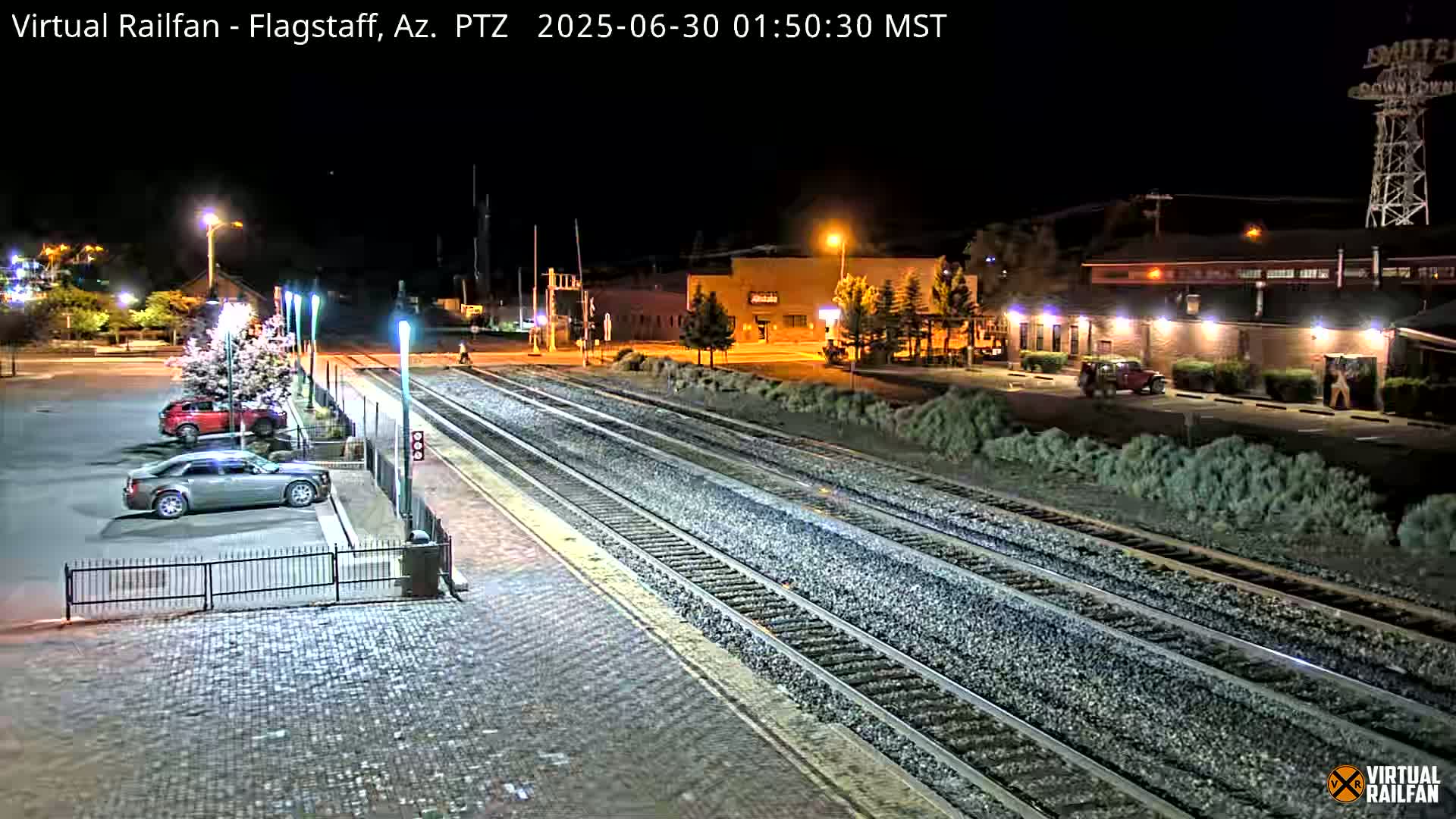 Flagstaff Amtrak Railroad Live Cam - Flagstaff, Coconino, Arizona, USA