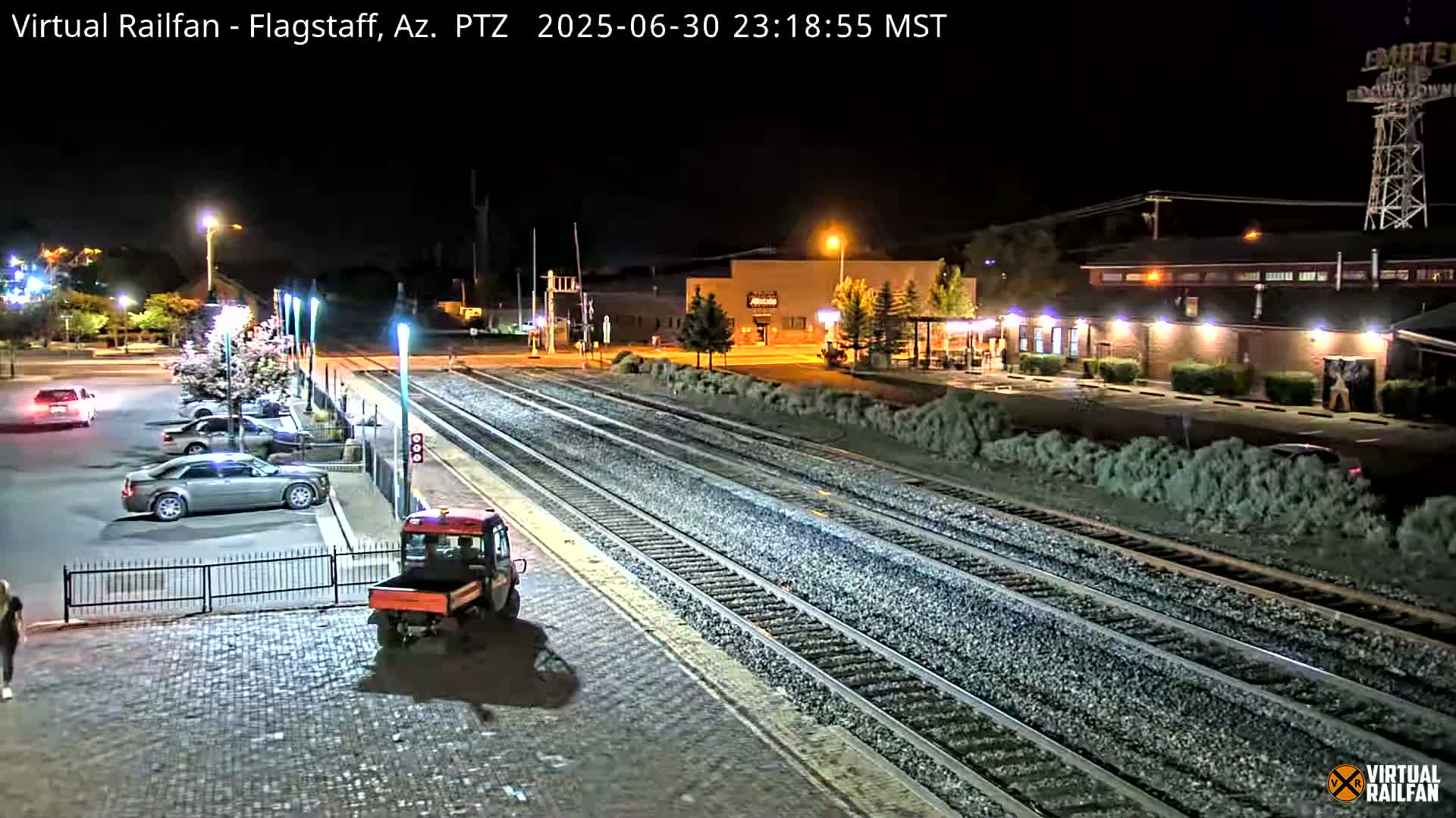 Flagstaff Amtrak Railroad Live Cam - Flagstaff, Coconino, Arizona, USA