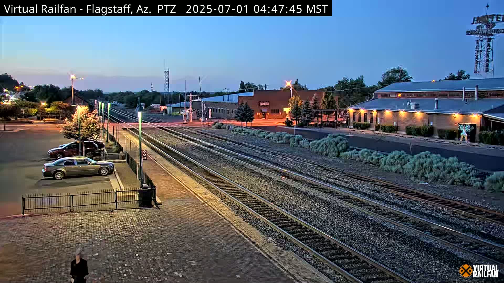 Flagstaff Amtrak Railroad Live Cam - Flagstaff, Coconino, Arizona, USA