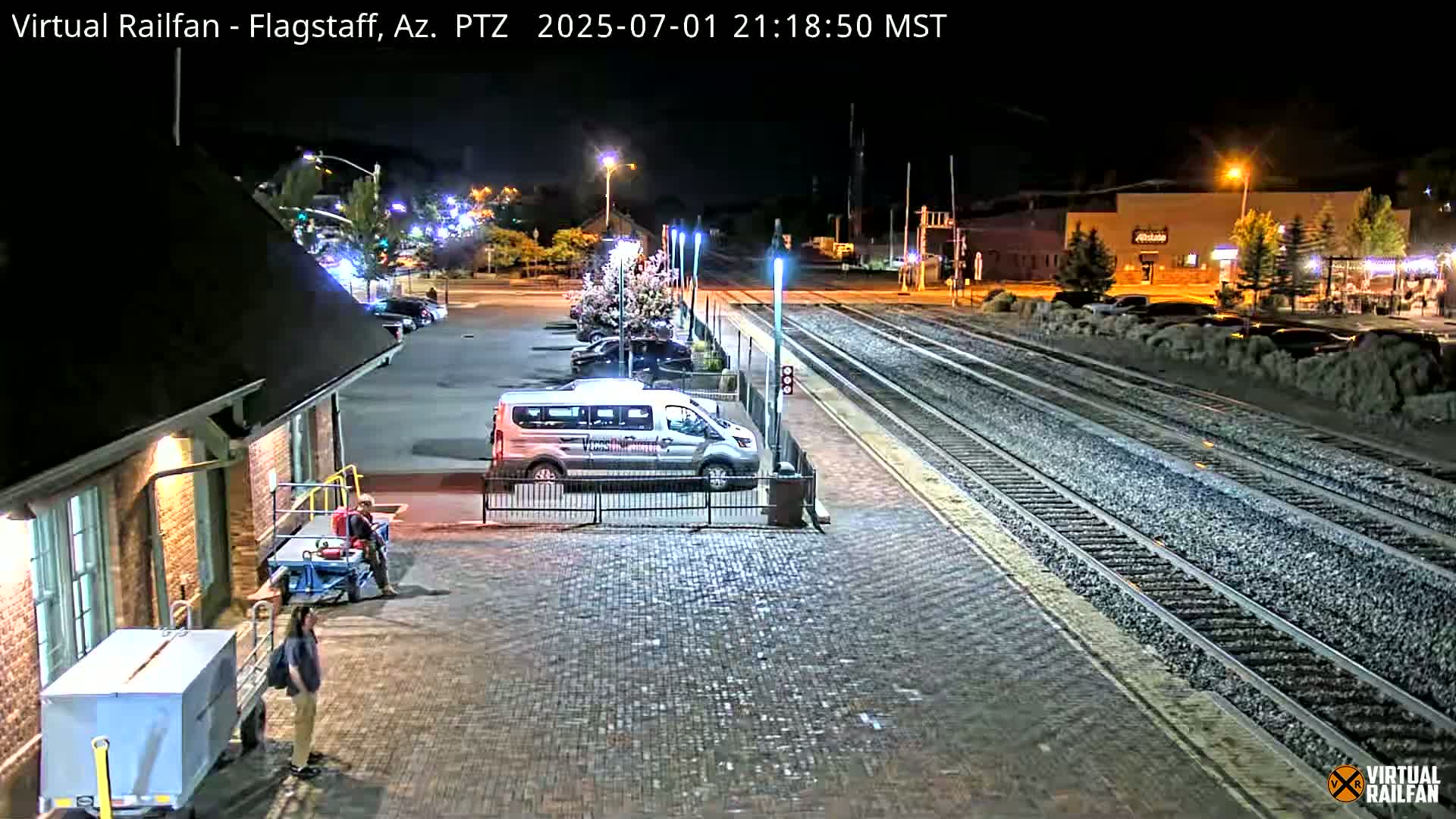 Flagstaff Amtrak Railroad Live Cam - Flagstaff, Coconino, Arizona, USA
