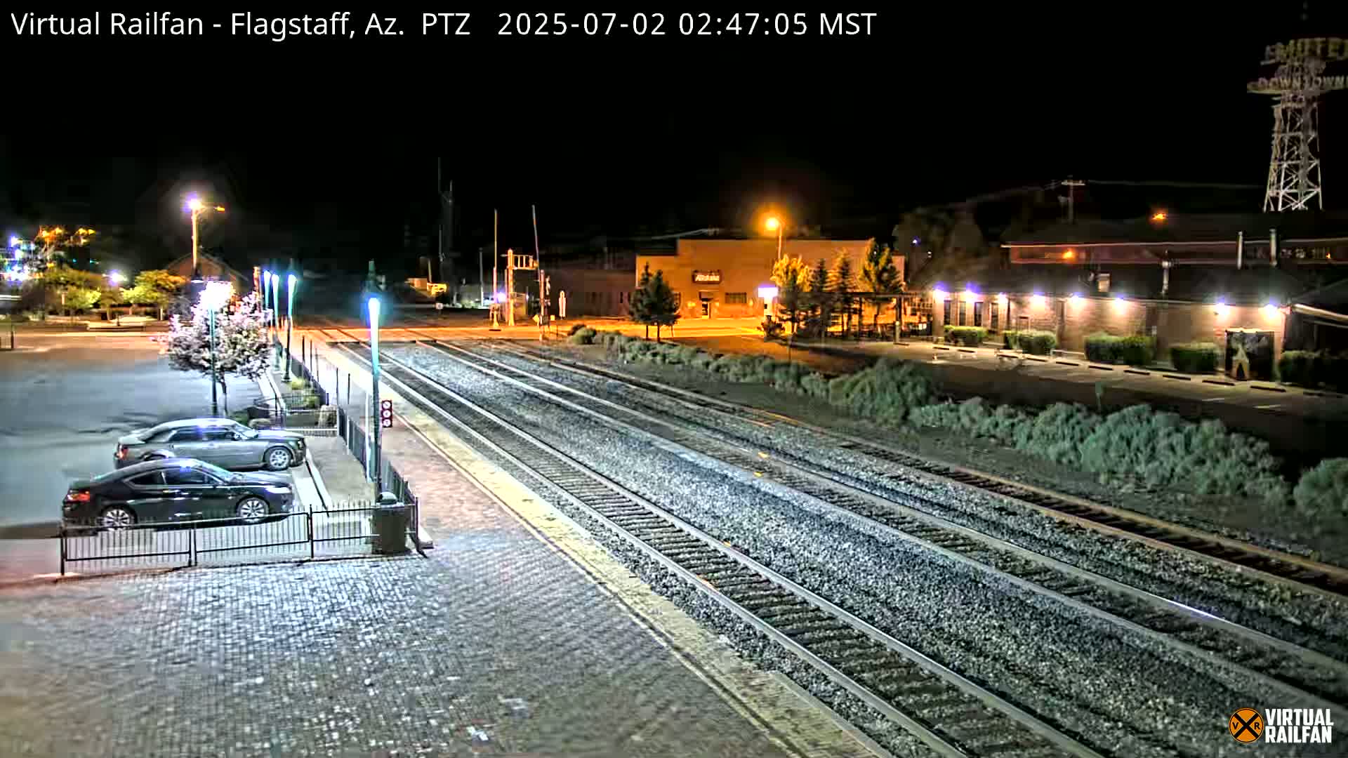 Flagstaff Amtrak Railroad Live Cam - Flagstaff, Coconino, Arizona, USA