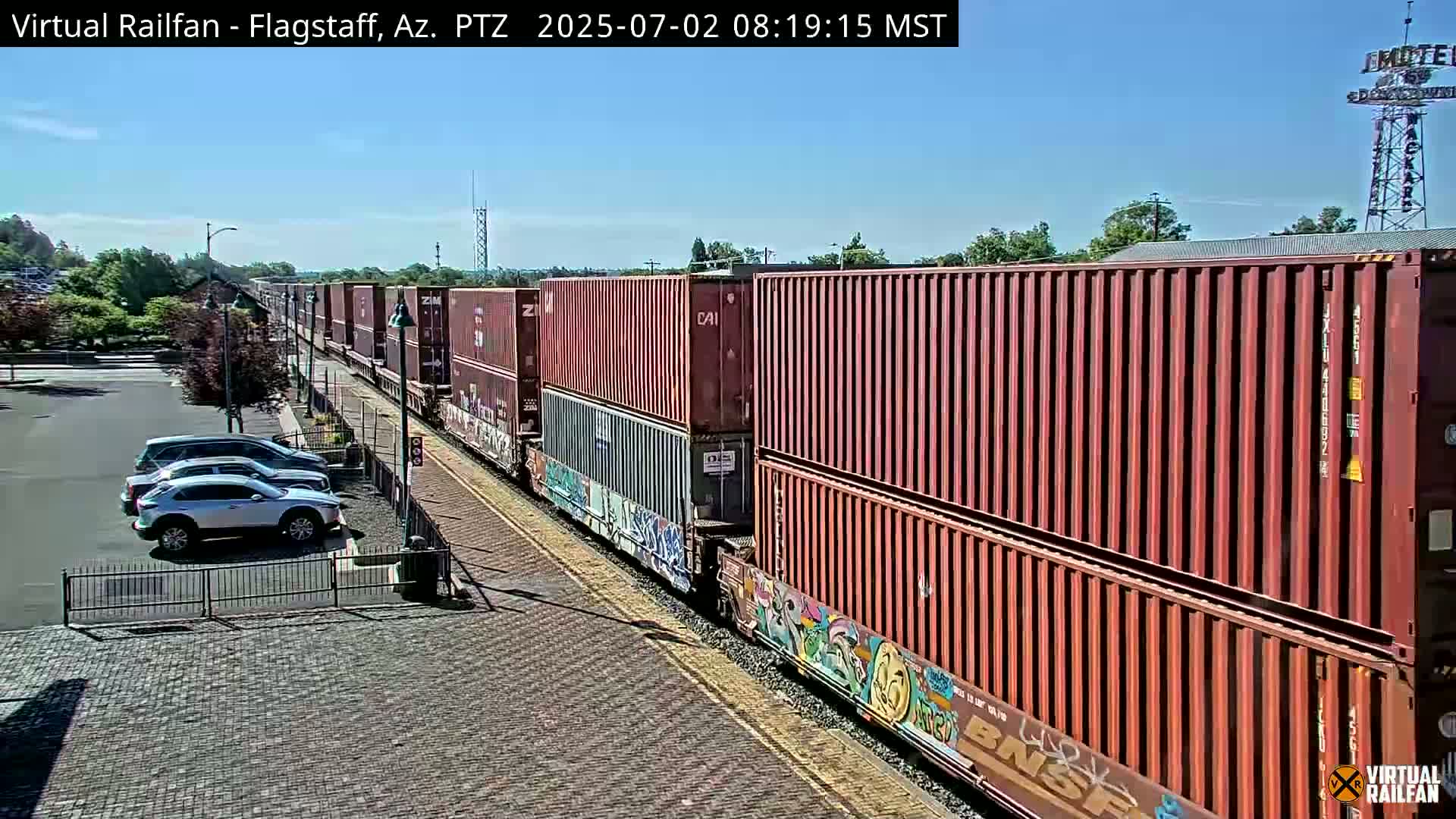 Flagstaff Amtrak Railroad Live Cam - Flagstaff, Coconino, Arizona, USA