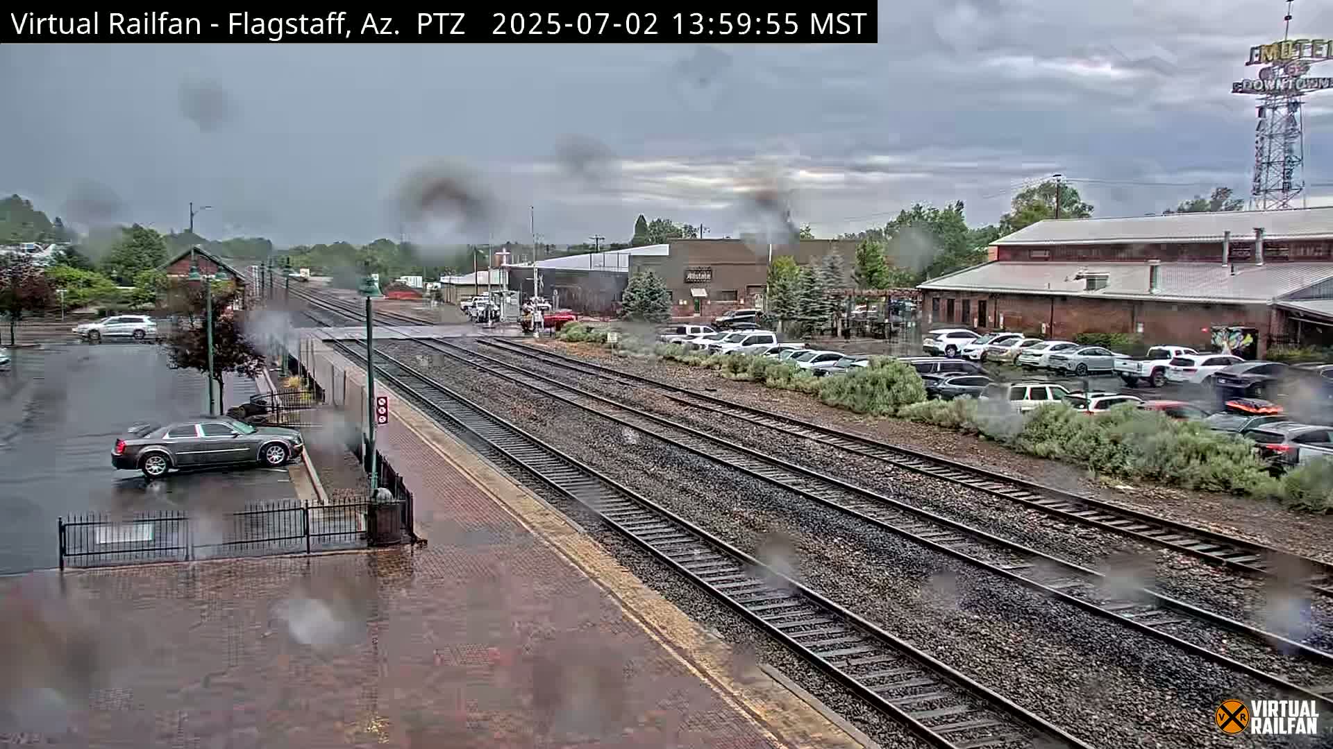 Flagstaff Amtrak Railroad Live Cam - Flagstaff, Coconino, Arizona, USA