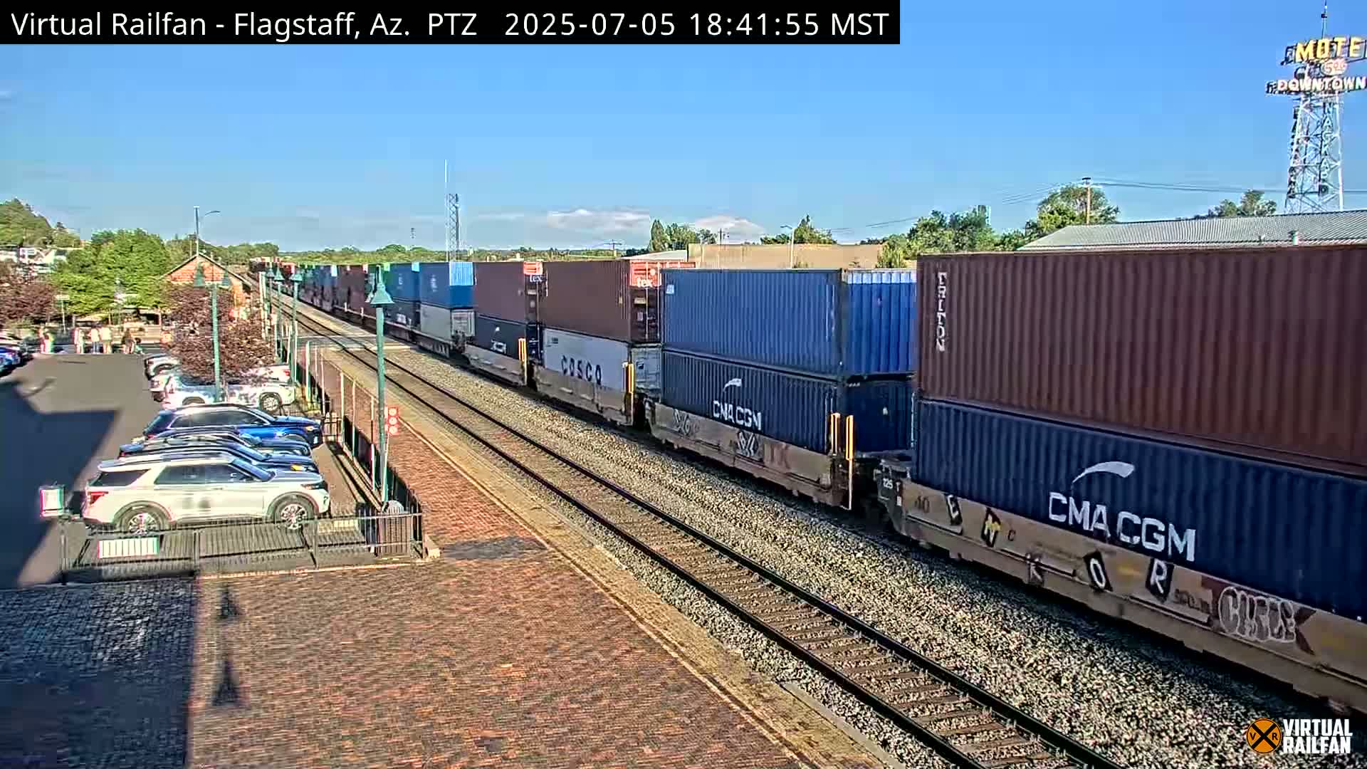 Flagstaff Amtrak Railroad Live Cam - Flagstaff, Coconino, Arizona, USA