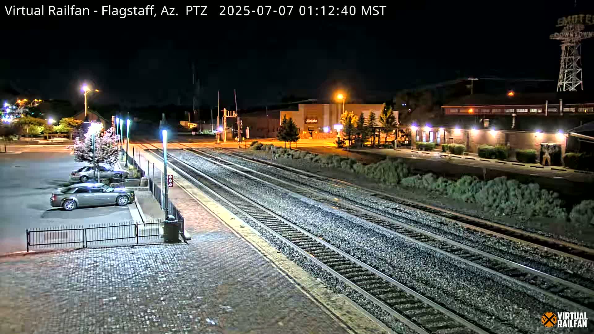 Flagstaff Amtrak Railroad Live Cam - Flagstaff, Coconino, Arizona, USA