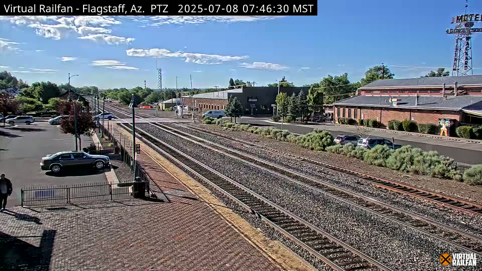 Flagstaff Amtrak Railroad Live Cam - Flagstaff, Coconino, Arizona, USA
