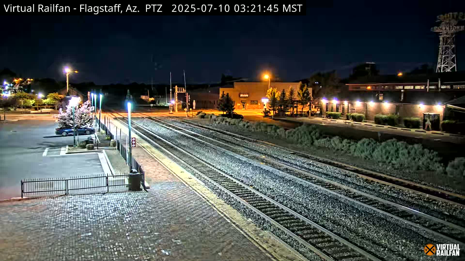 Flagstaff Amtrak Railroad Live Cam - Flagstaff, Coconino, Arizona, USA
