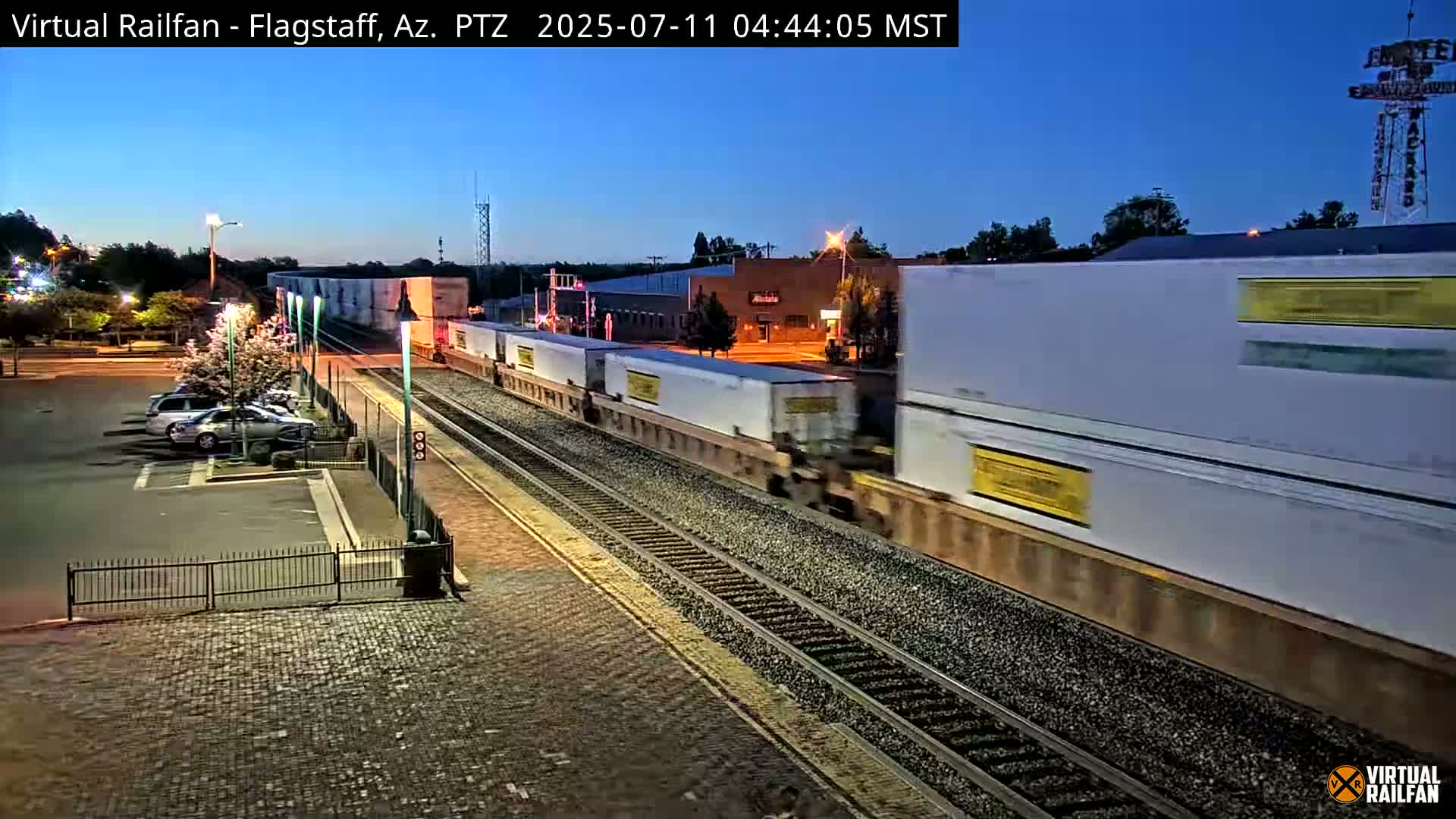 Flagstaff Amtrak Railroad Live Cam - Flagstaff, Coconino, Arizona, USA