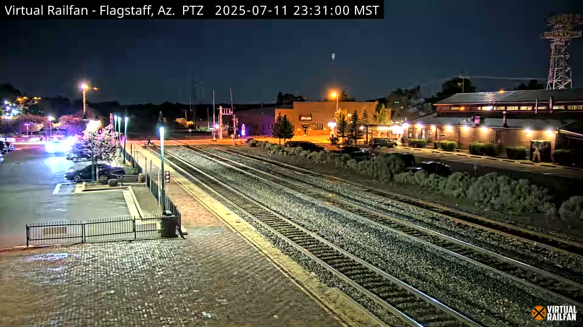 Flagstaff Amtrak Railroad Live Cam - Flagstaff, Coconino, Arizona, USA