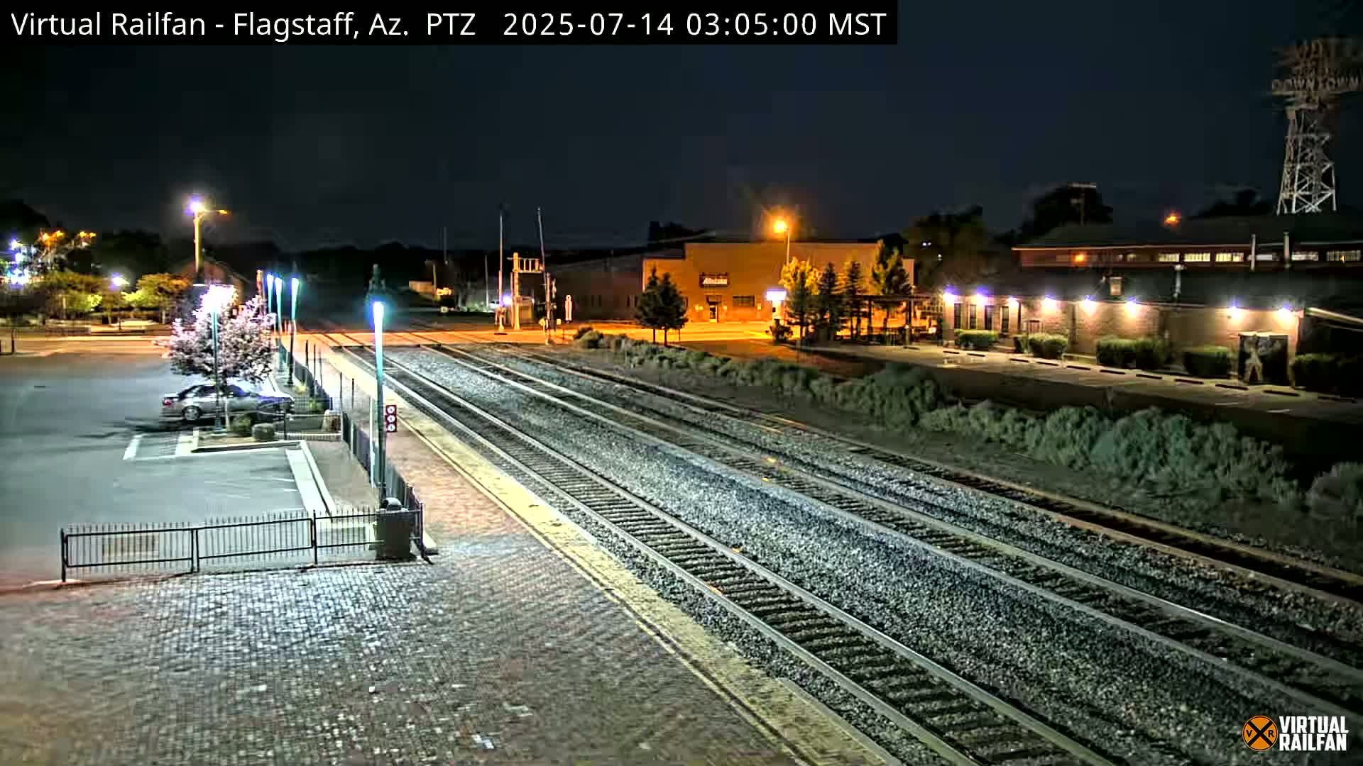 Flagstaff Amtrak Railroad Live Cam - Flagstaff, Coconino, Arizona, USA