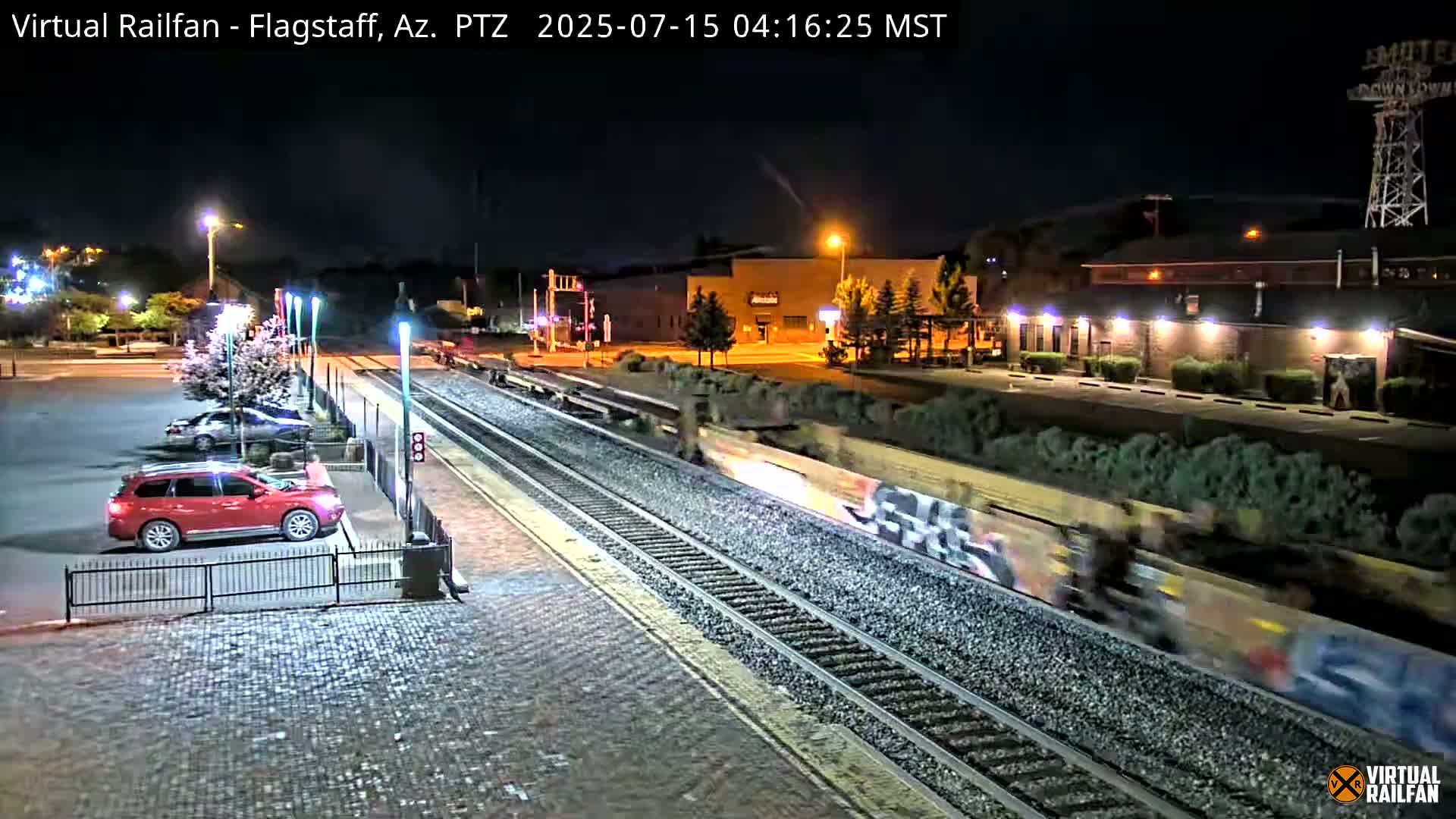 Flagstaff Amtrak Railroad Live Cam - Flagstaff, Coconino, Arizona, USA