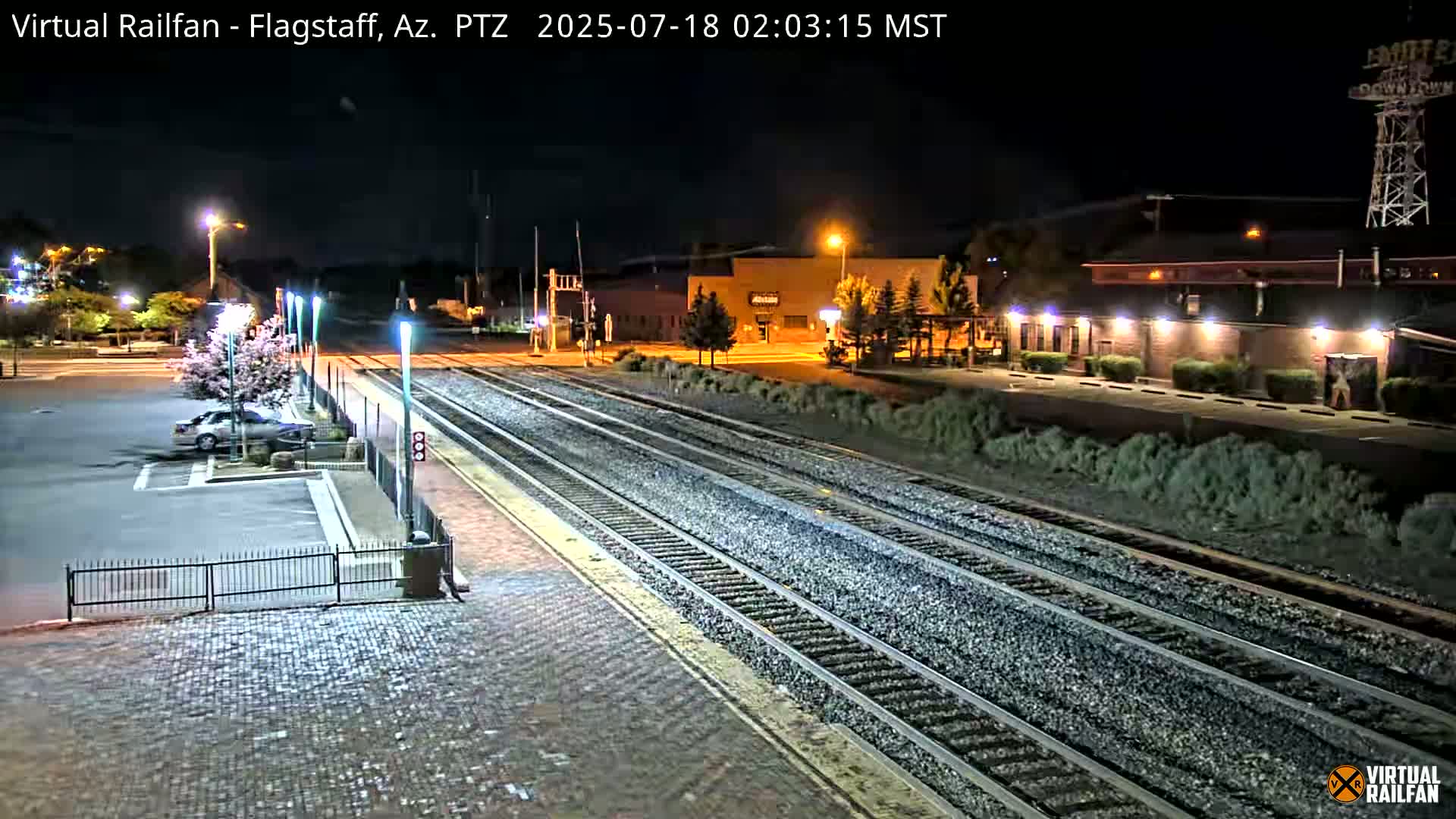 Flagstaff Amtrak Railroad Live Cam - Flagstaff, Coconino, Arizona, USA