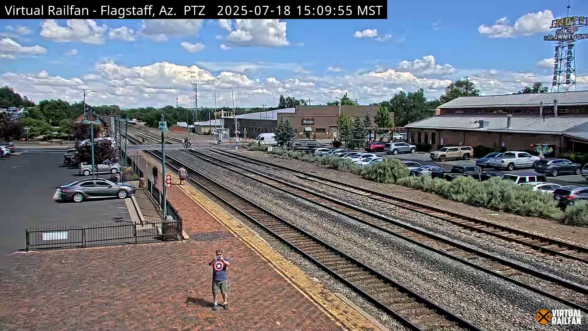 Flagstaff Amtrak Railroad Live Cam - Flagstaff, Coconino, Arizona, USA
