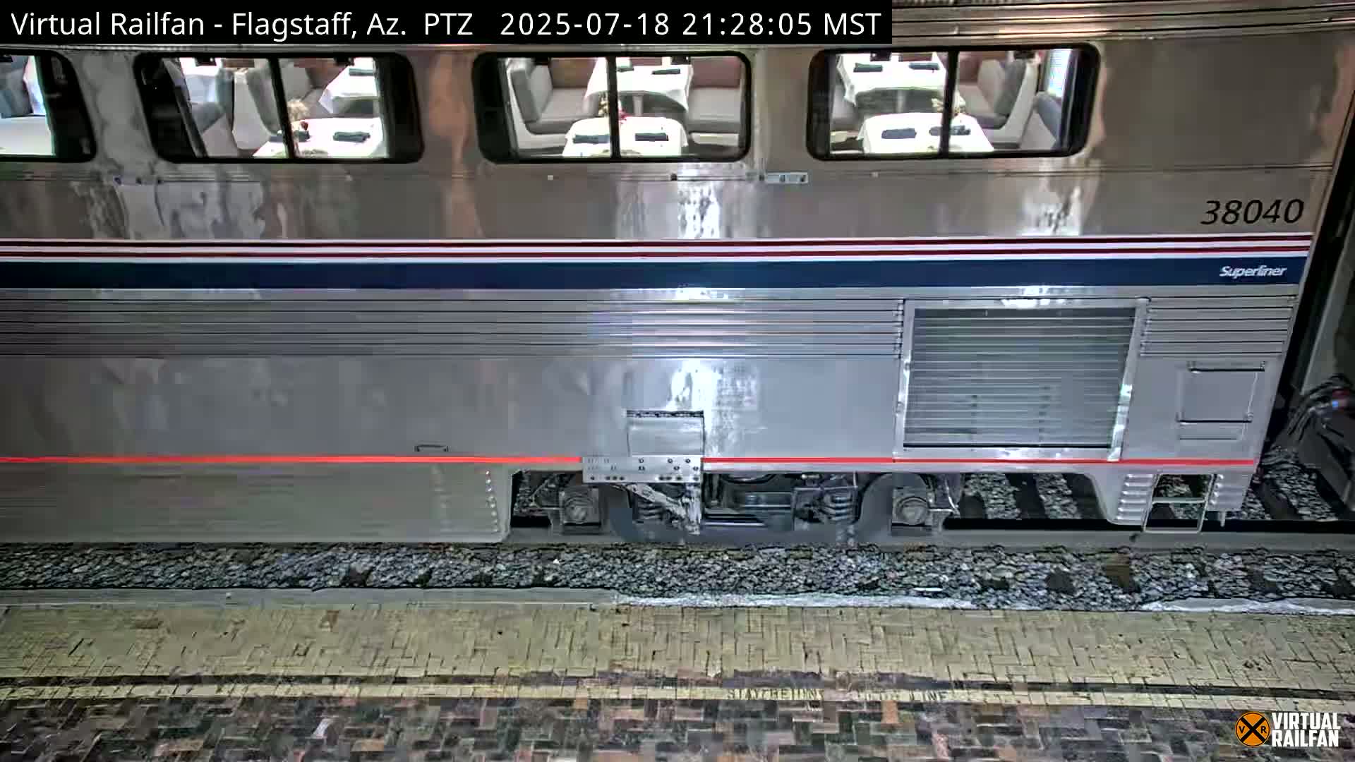 Flagstaff Amtrak Railroad Live Cam - Flagstaff, Coconino, Arizona, USA