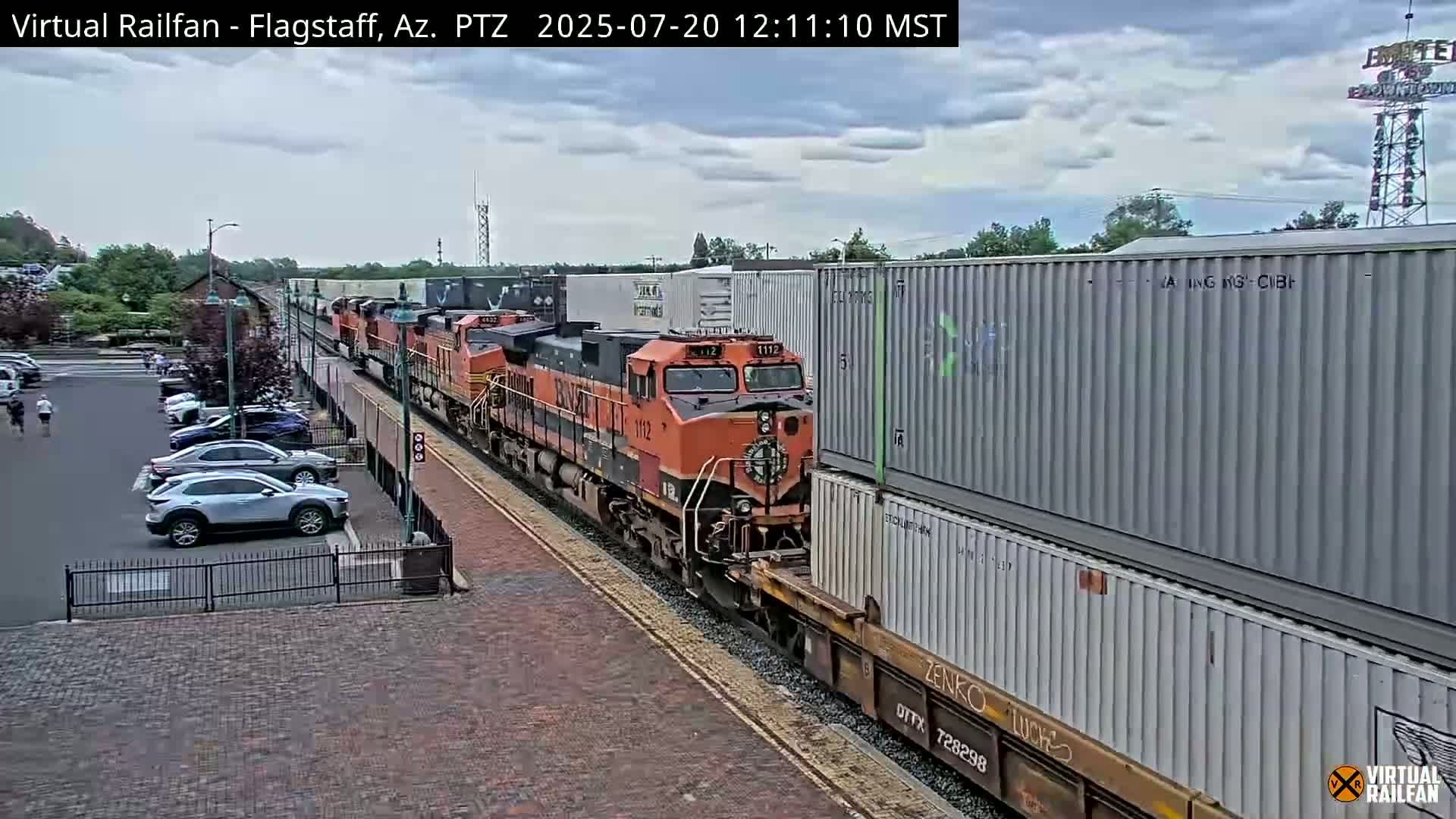 Flagstaff Amtrak Railroad Live Cam - Flagstaff, Coconino, Arizona, USA
