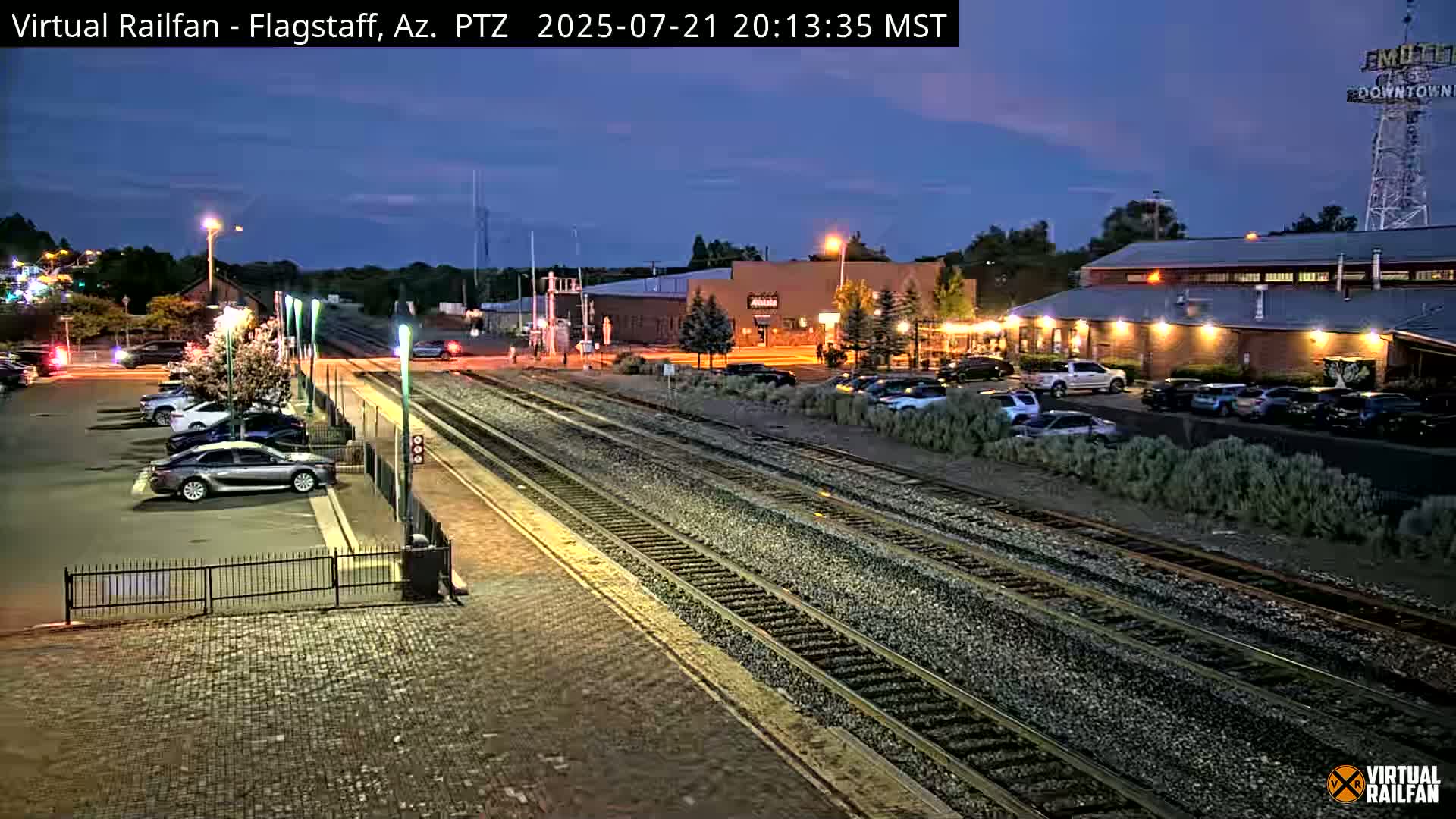 Flagstaff Amtrak Railroad Live Cam - Flagstaff, Coconino, Arizona, USA