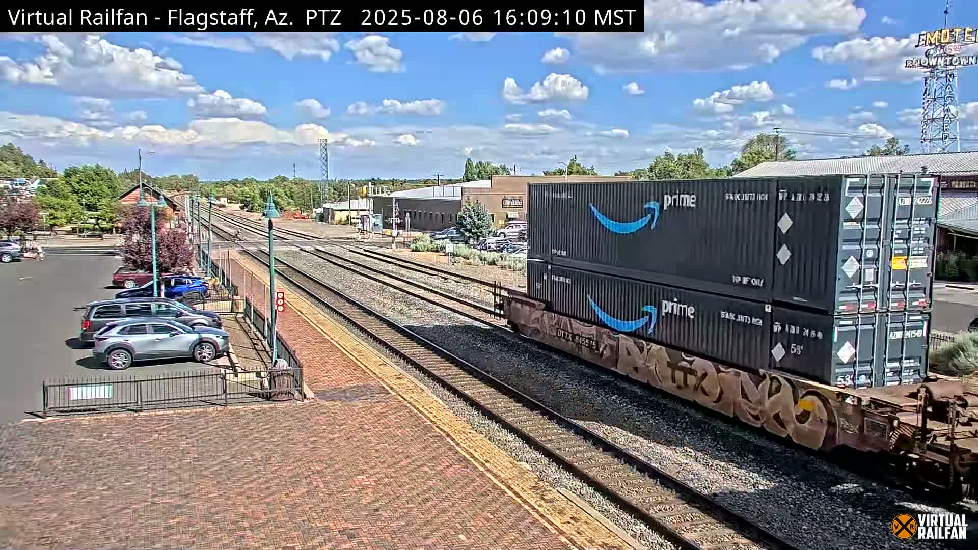 Flagstaff Amtrak Railroad Live Cam - Flagstaff, Coconino, Arizona, USA