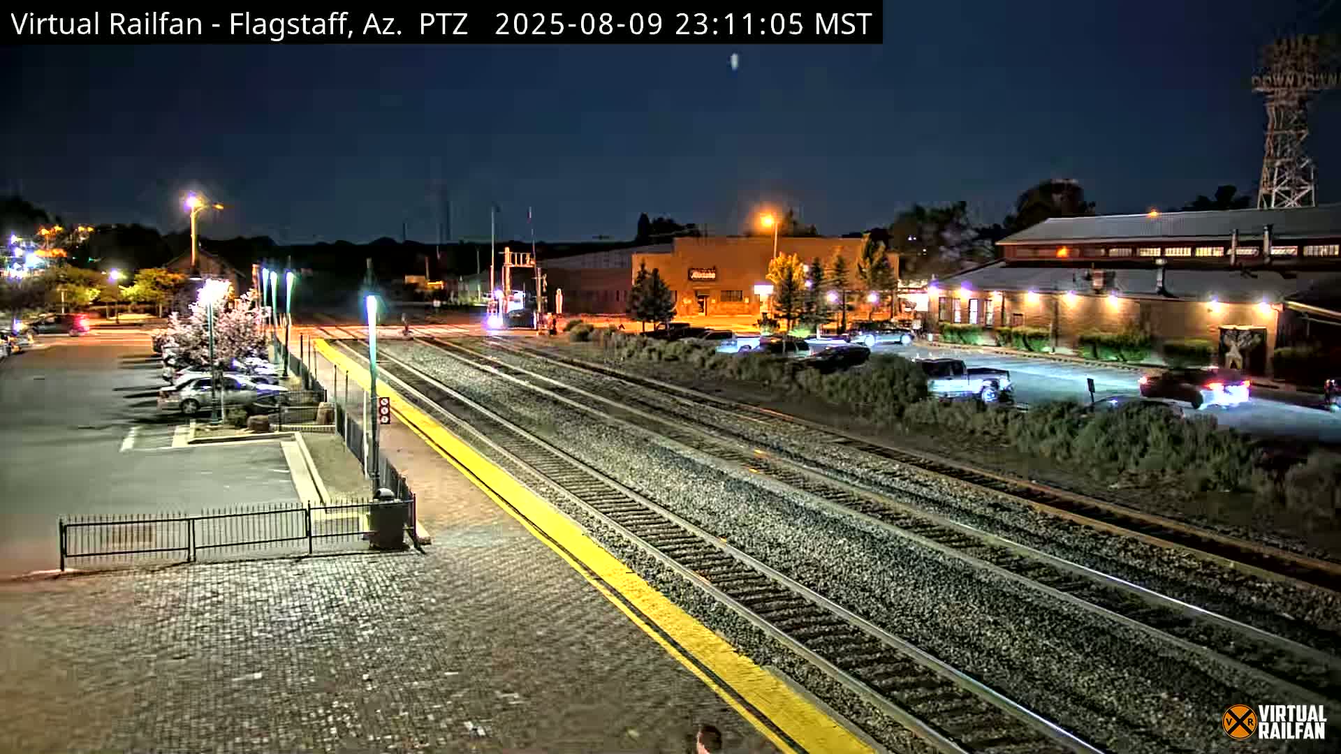 Flagstaff Amtrak Railroad Live Cam - Flagstaff, Coconino, Arizona, USA