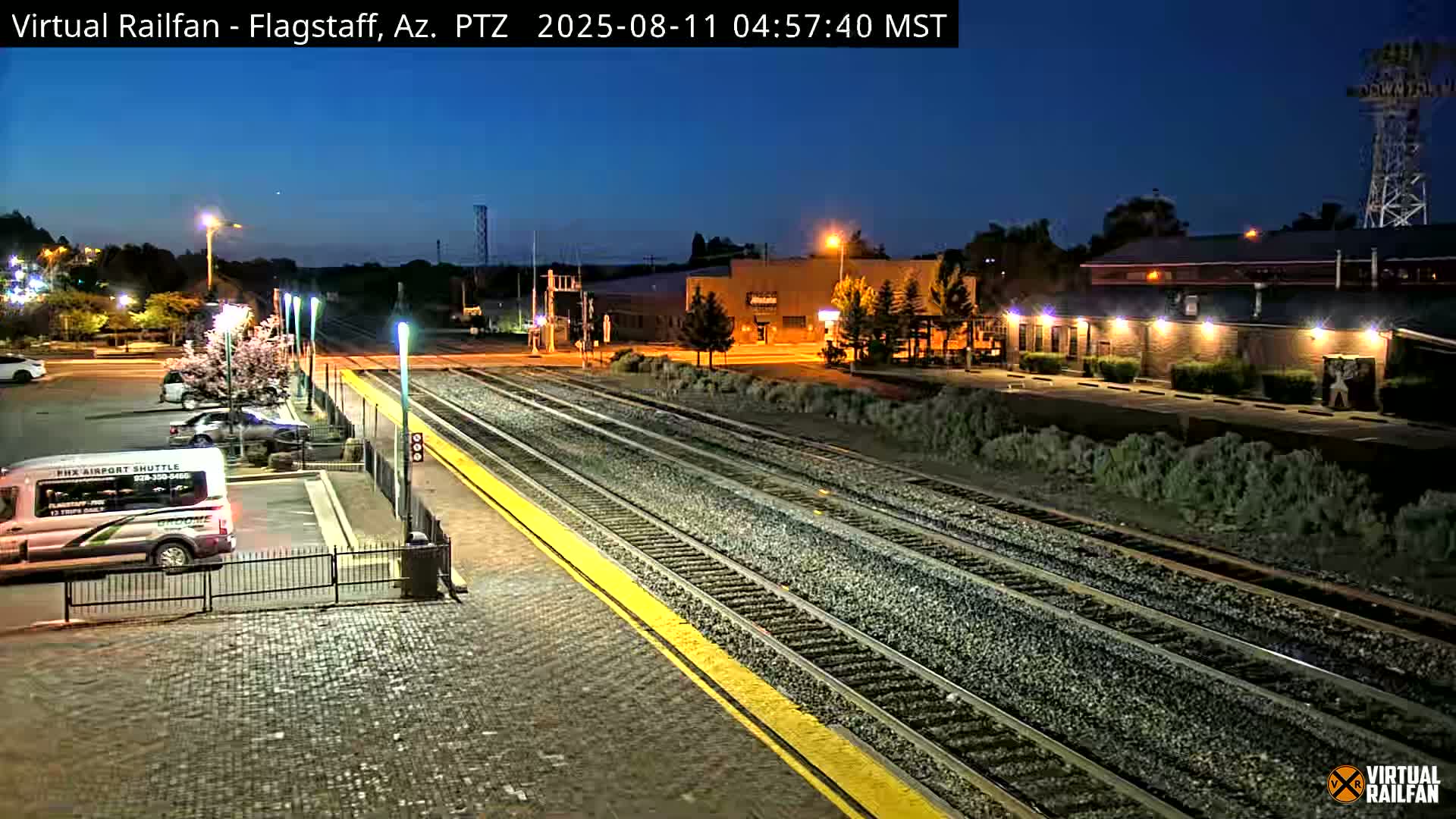 Flagstaff Amtrak Railroad Live Cam - Flagstaff, Coconino, Arizona, USA