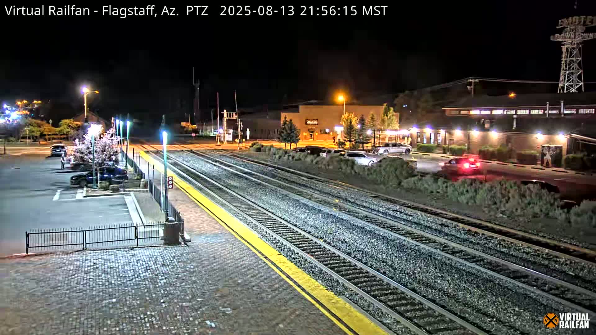 Flagstaff Amtrak Railroad Live Cam - Flagstaff, Coconino, Arizona, USA