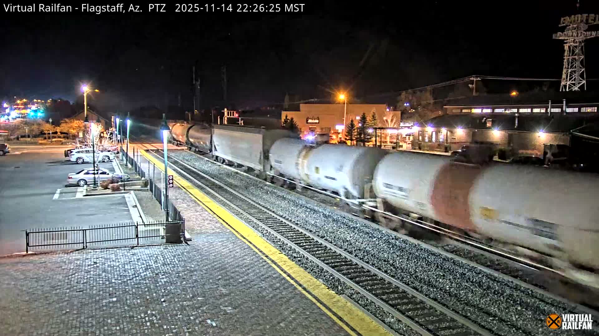 Flagstaff Amtrak Railroad Live Cam - Flagstaff, Coconino, Arizona, USA