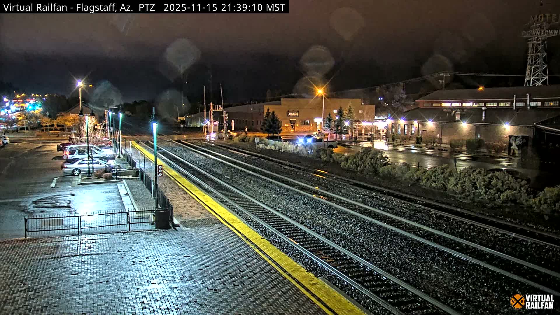 Flagstaff Amtrak Railroad Live Cam - Flagstaff, Coconino, Arizona, USA