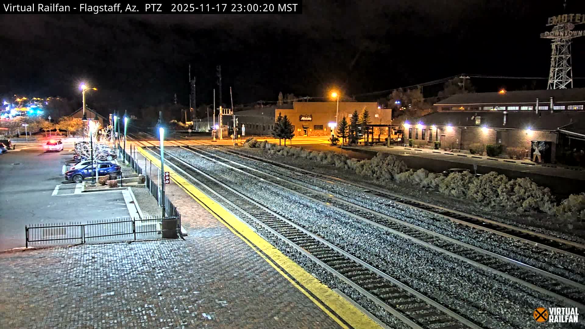 Flagstaff Amtrak Railroad Live Cam - Flagstaff, Coconino, Arizona, USA