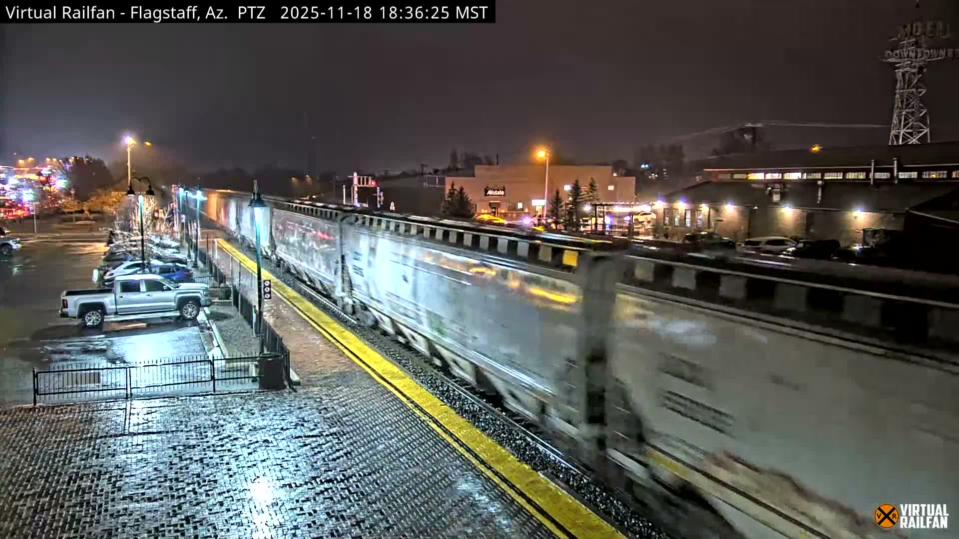 Flagstaff Amtrak Railroad Live Cam - Flagstaff, Coconino, Arizona, USA