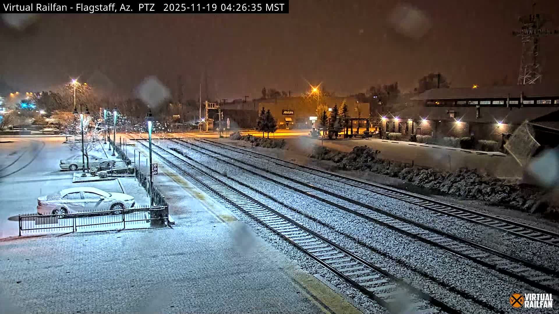 Flagstaff Amtrak Railroad Live Cam - Flagstaff, Coconino, Arizona, USA