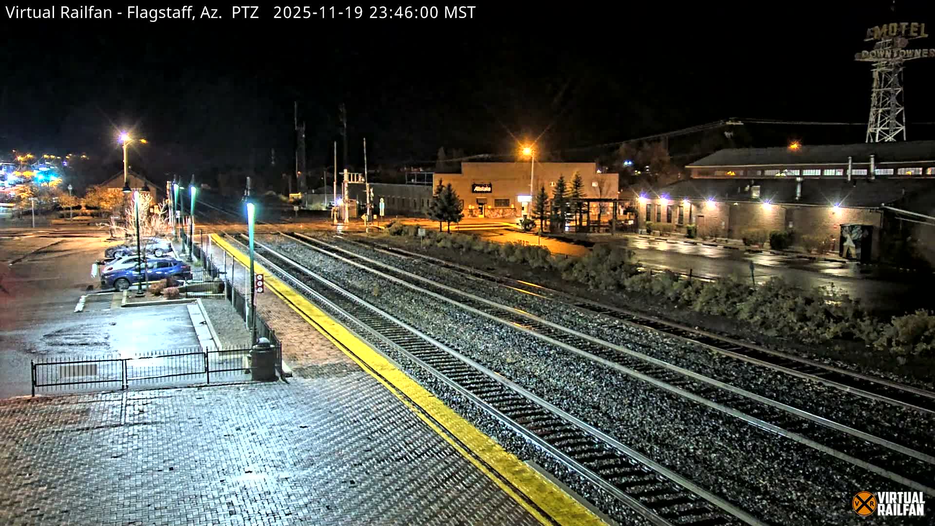 Flagstaff Amtrak Railroad Live Cam - Flagstaff, Coconino, Arizona, USA