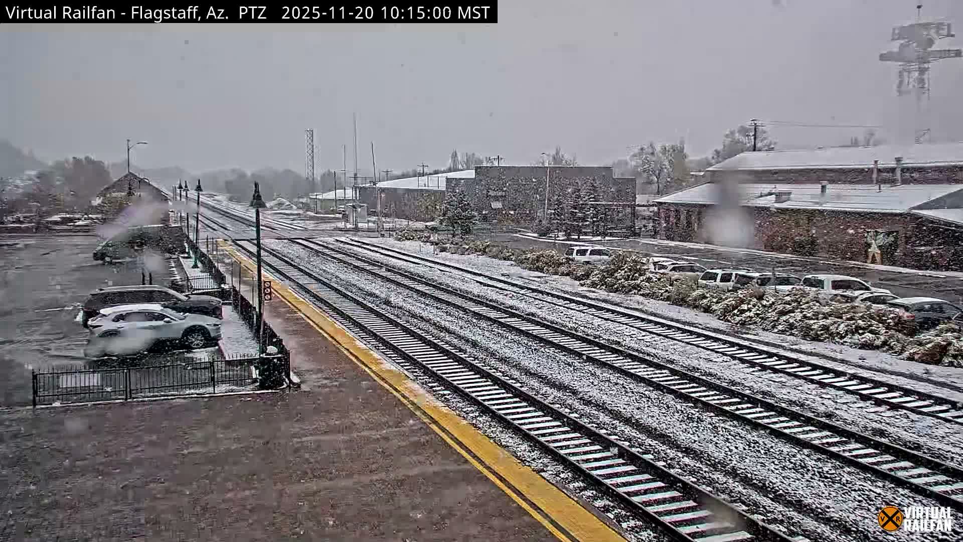 Flagstaff Amtrak Railroad Live Cam - Flagstaff, Coconino, Arizona, USA