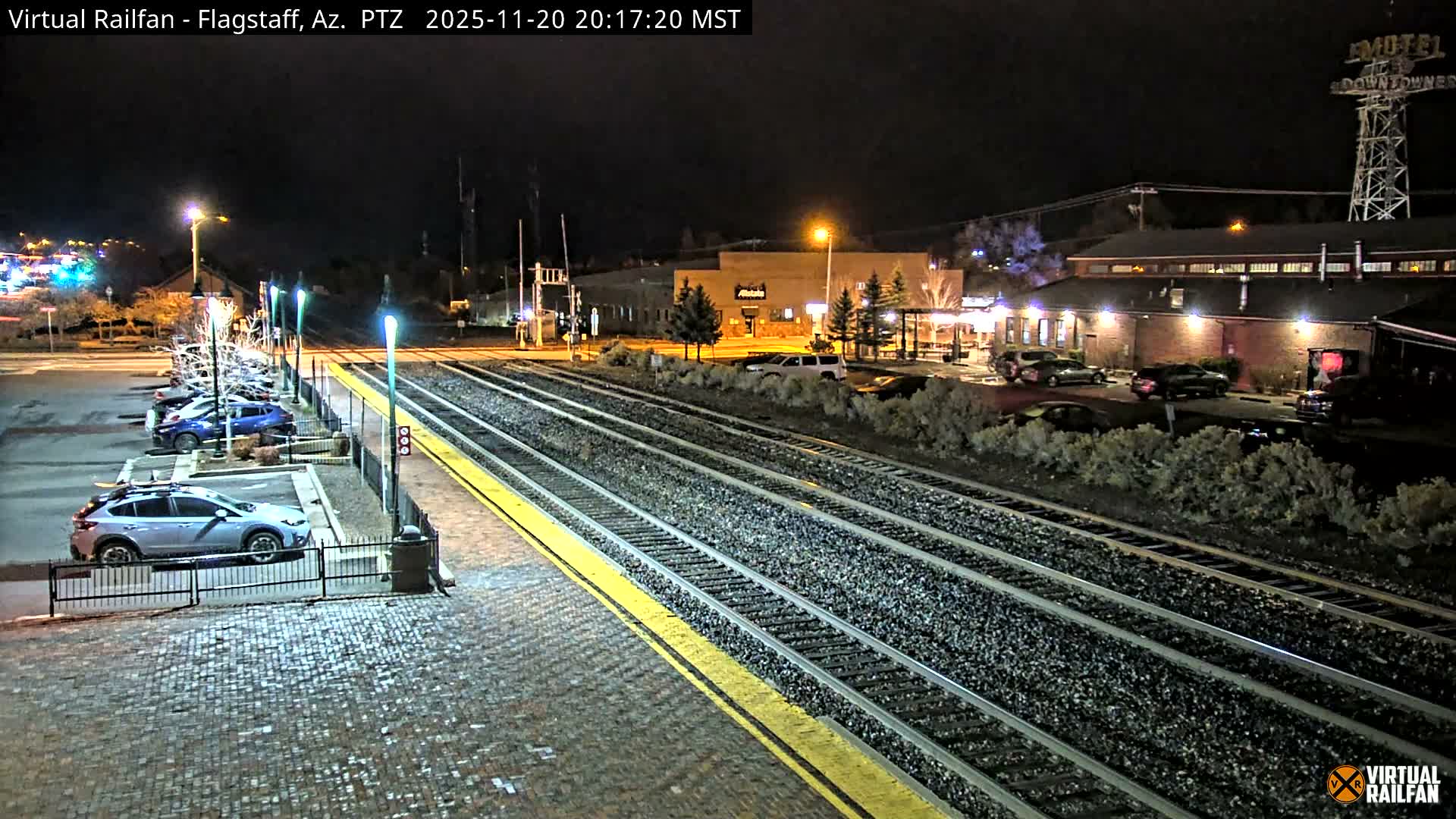 Flagstaff Amtrak Railroad Live Cam - Flagstaff, Coconino, Arizona, USA