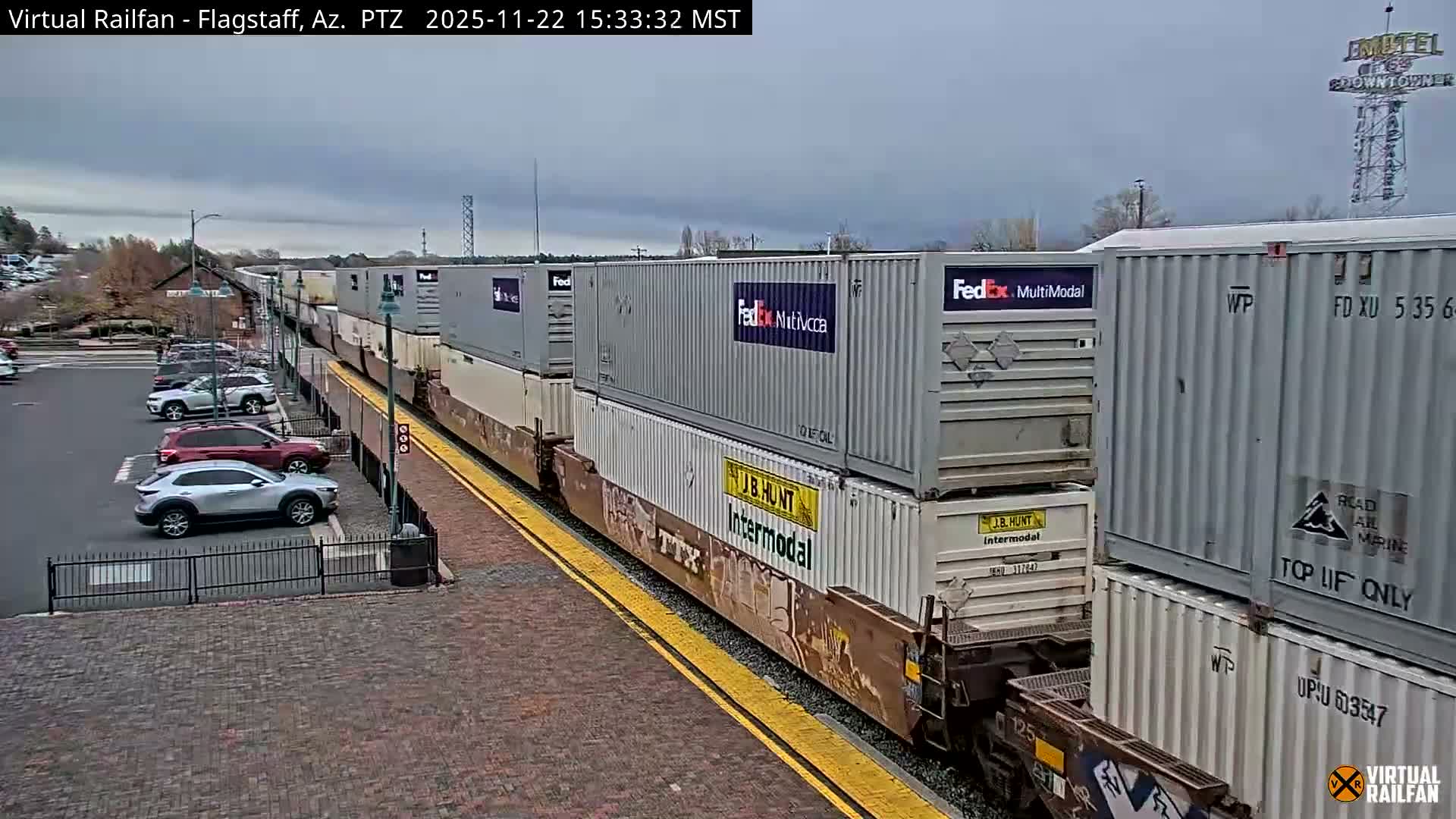 Flagstaff Amtrak Railroad Live Cam - Flagstaff, Coconino, Arizona, USA