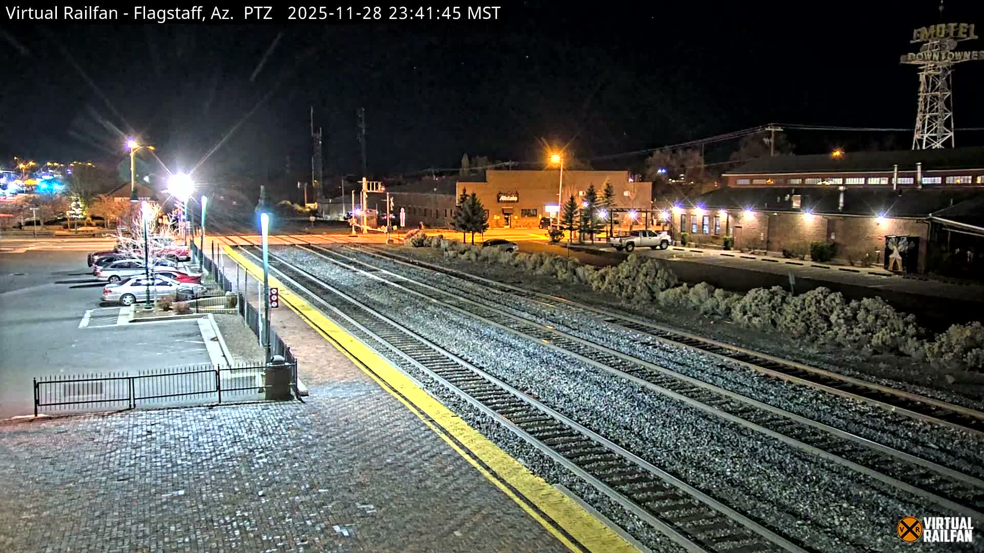 Flagstaff Amtrak Railroad Live Cam - Flagstaff, Coconino, Arizona, USA