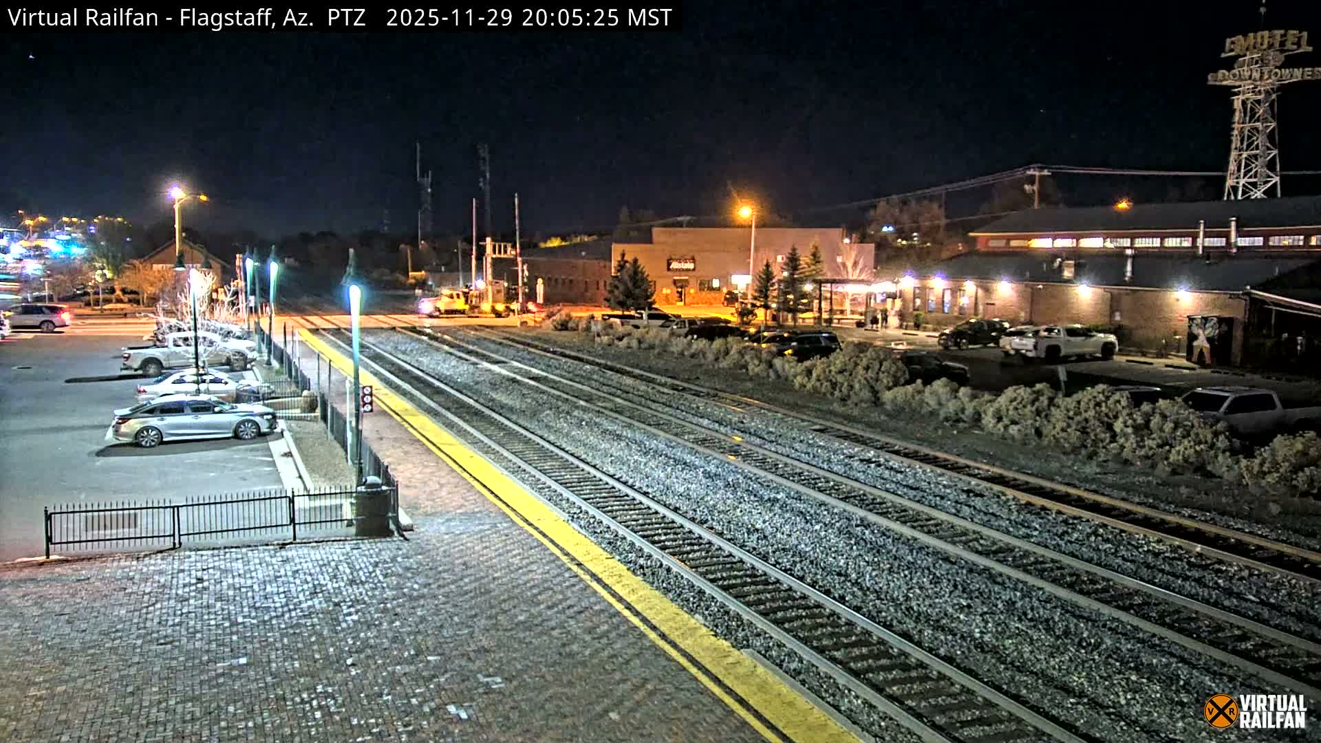 Flagstaff Amtrak Railroad Live Cam - Flagstaff, Coconino, Arizona, USA