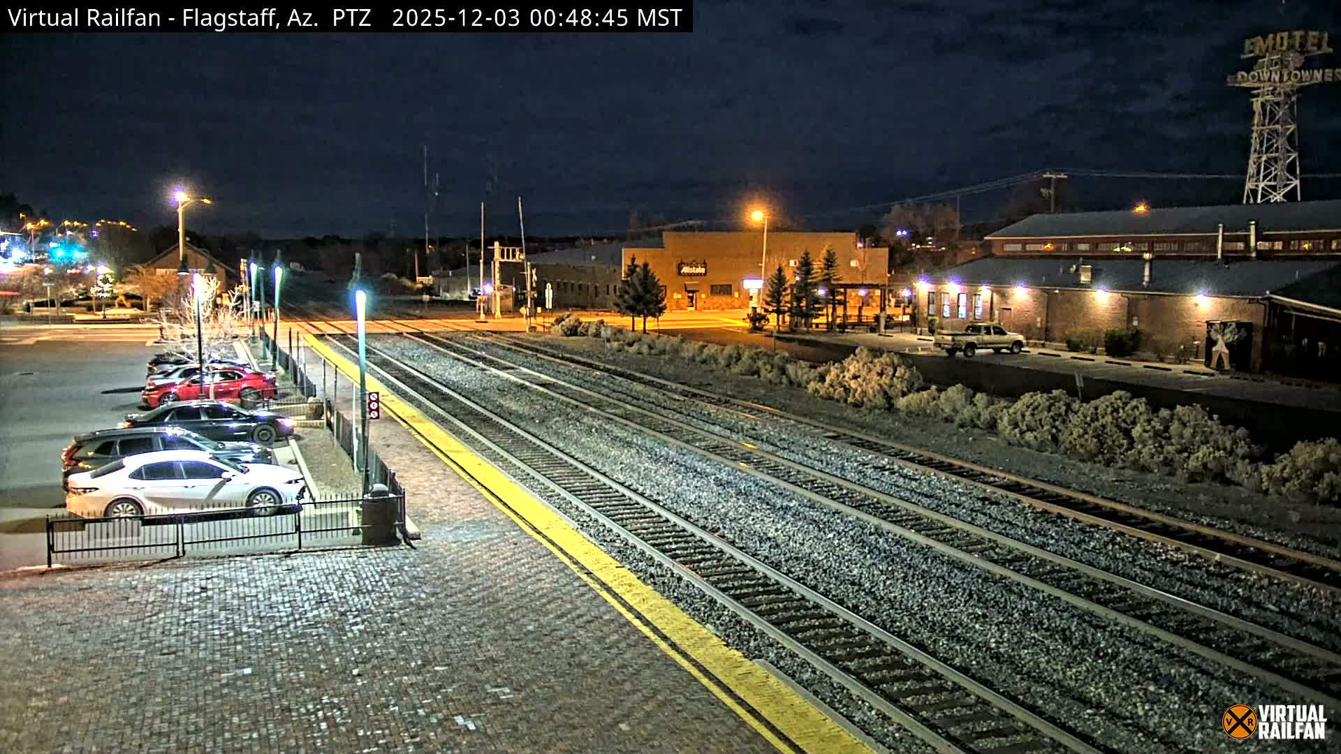 Flagstaff Amtrak Railroad Live Cam - Flagstaff, Coconino, Arizona, USA