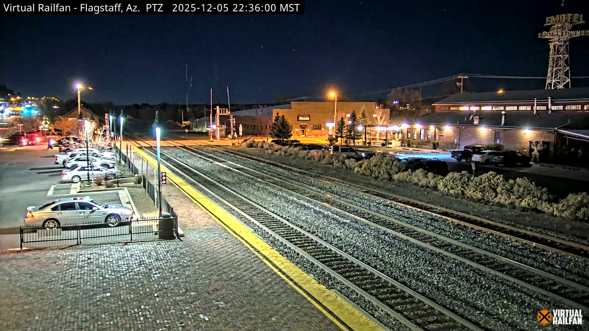 Flagstaff Amtrak Railroad Live Cam - Flagstaff, Coconino, Arizona, USA