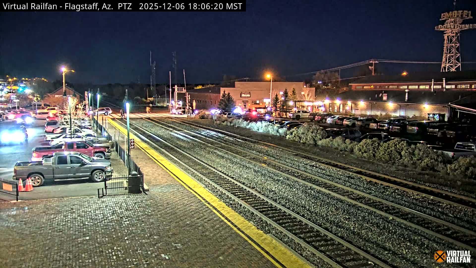 Flagstaff Amtrak Railroad Live Cam - Flagstaff, Coconino, Arizona, USA